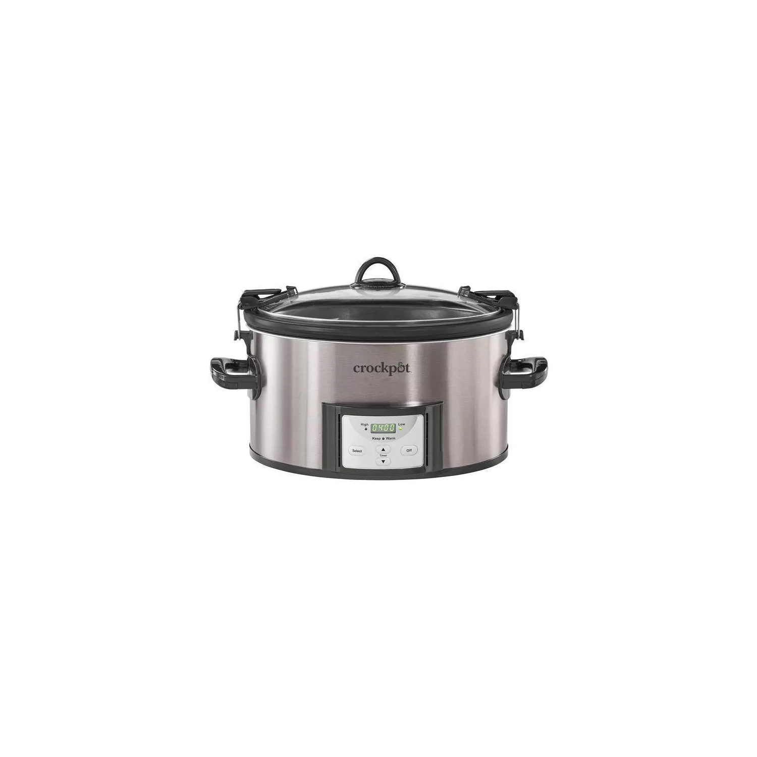 Crock Pot 7 QT Cook & Carry Programmable Easy-clean Slow Cooker - Stainless Steel