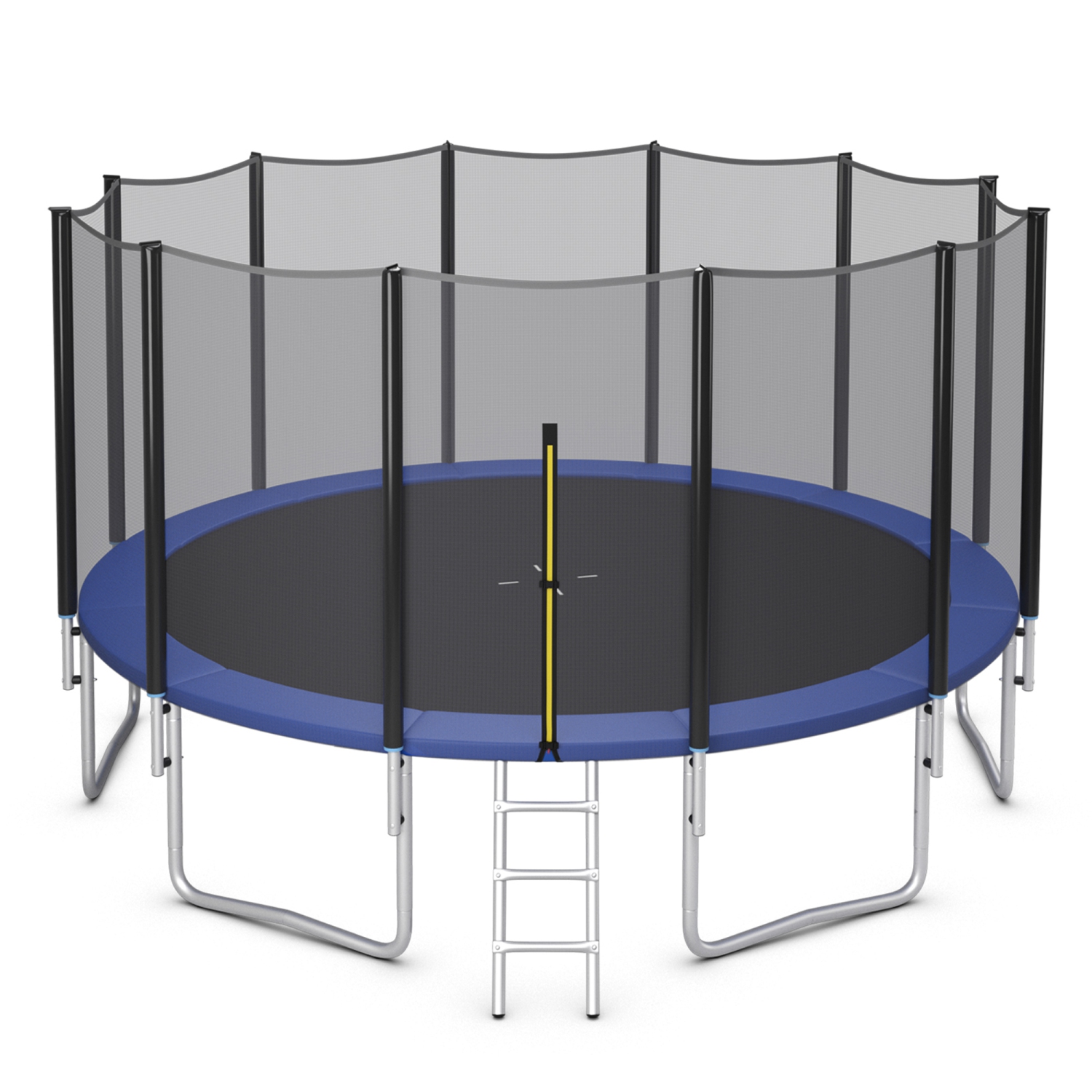 Trampoline d'Extérieur 3,04 m Bonds Multiples avec Échelle et Filet de  Sécurité Gymax