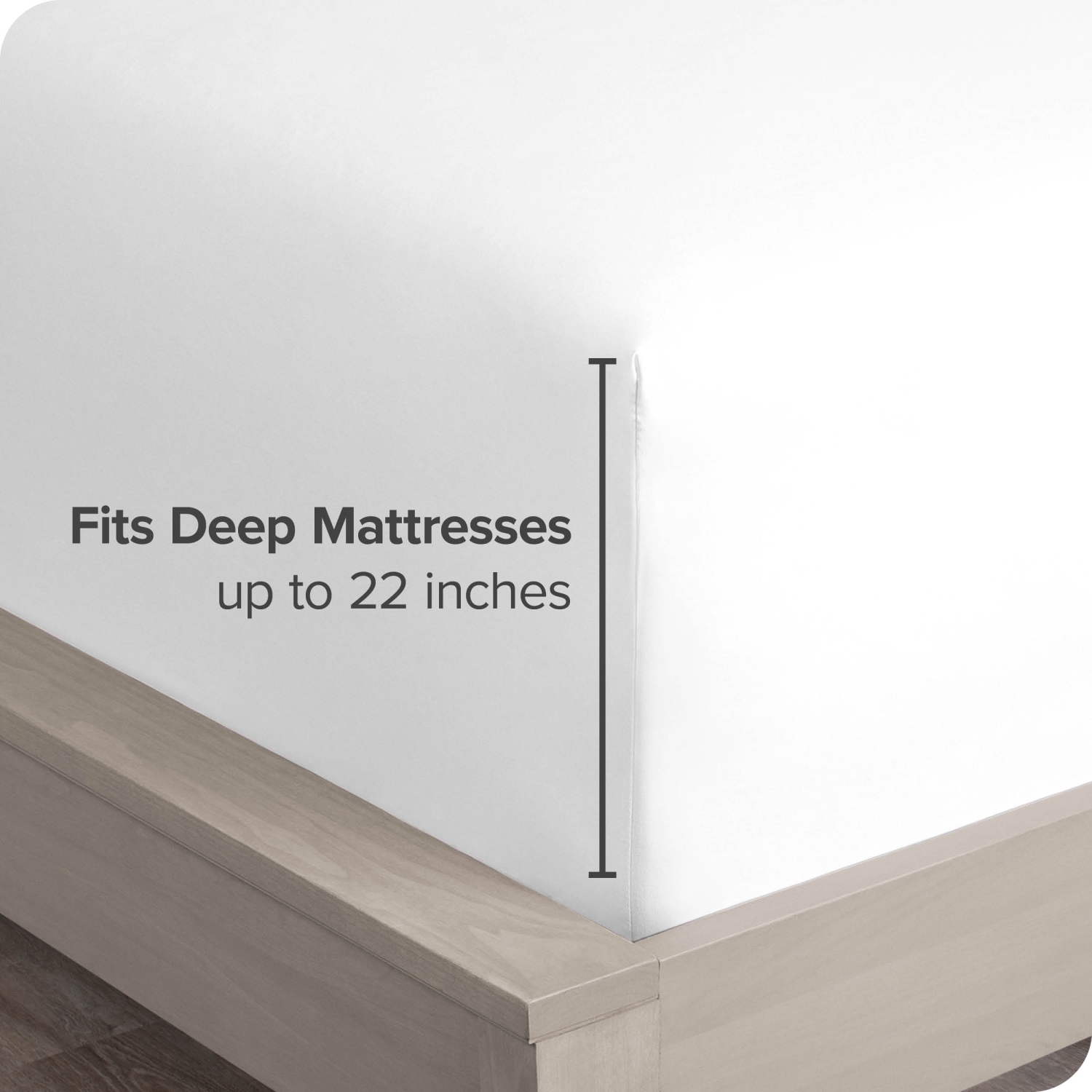 Bare Home Fitted Bottom Sheet - Premium 1800 Ultra-Soft Wrinkle Resistant Microfiber - Hypoallergenic - Extra Deep Pocket - California King, White