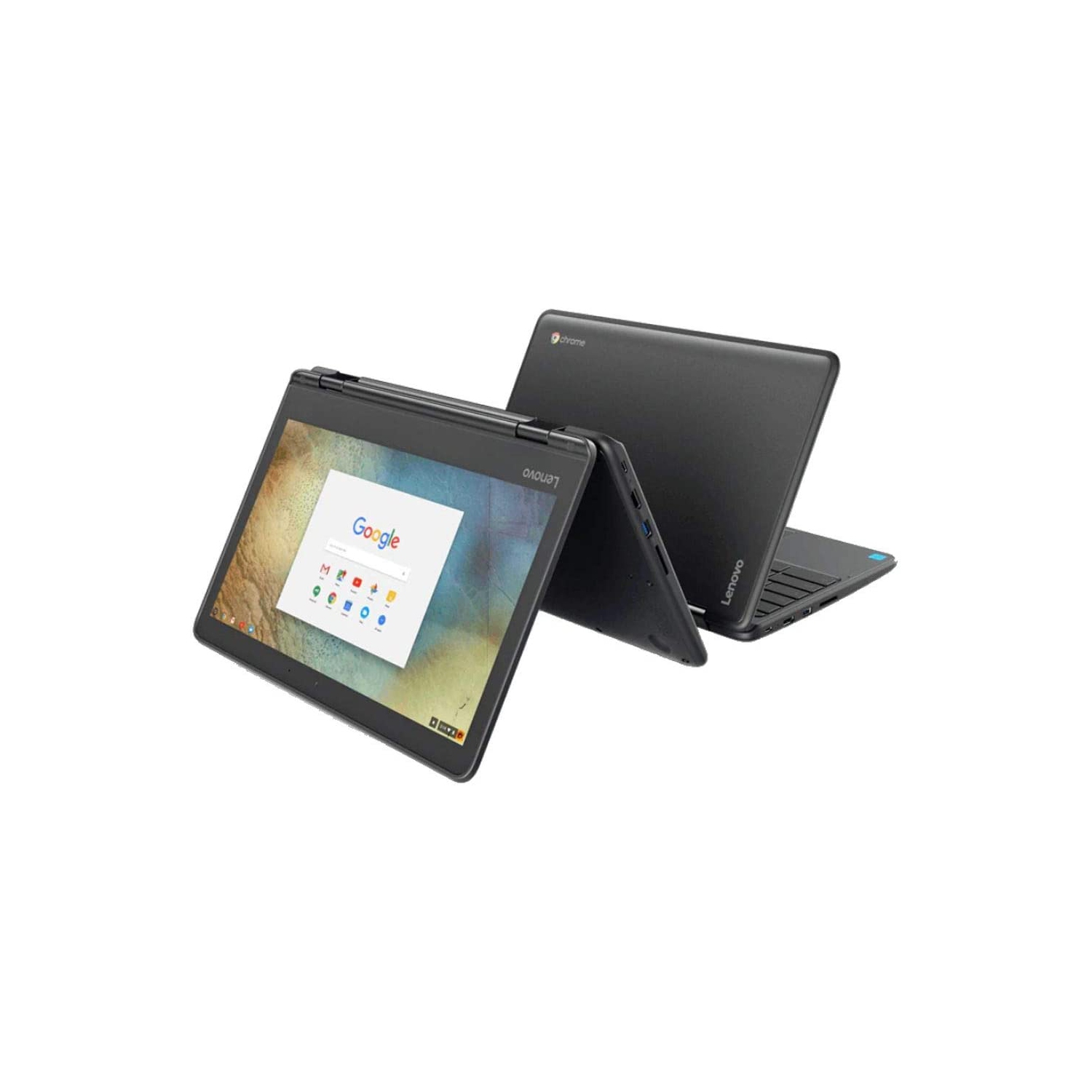 Refurbished (Good) - Lenovo Yoga N23 Chromebook (MediaTek M8173C, 4GB Ram, 32GB SSD, HDMI, Webcam, 11.6")
