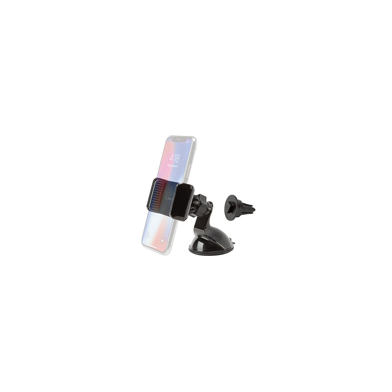 Scosche VWDSM2 SCOSCHE CarMount 3-in-1 Universal Phone Vent or Window & Dash Suction Cup Mount for The Car, Home or Office