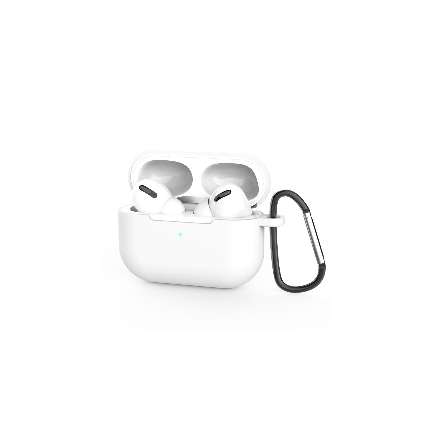 PANDACO White Soft Case for AirPods Charging Case