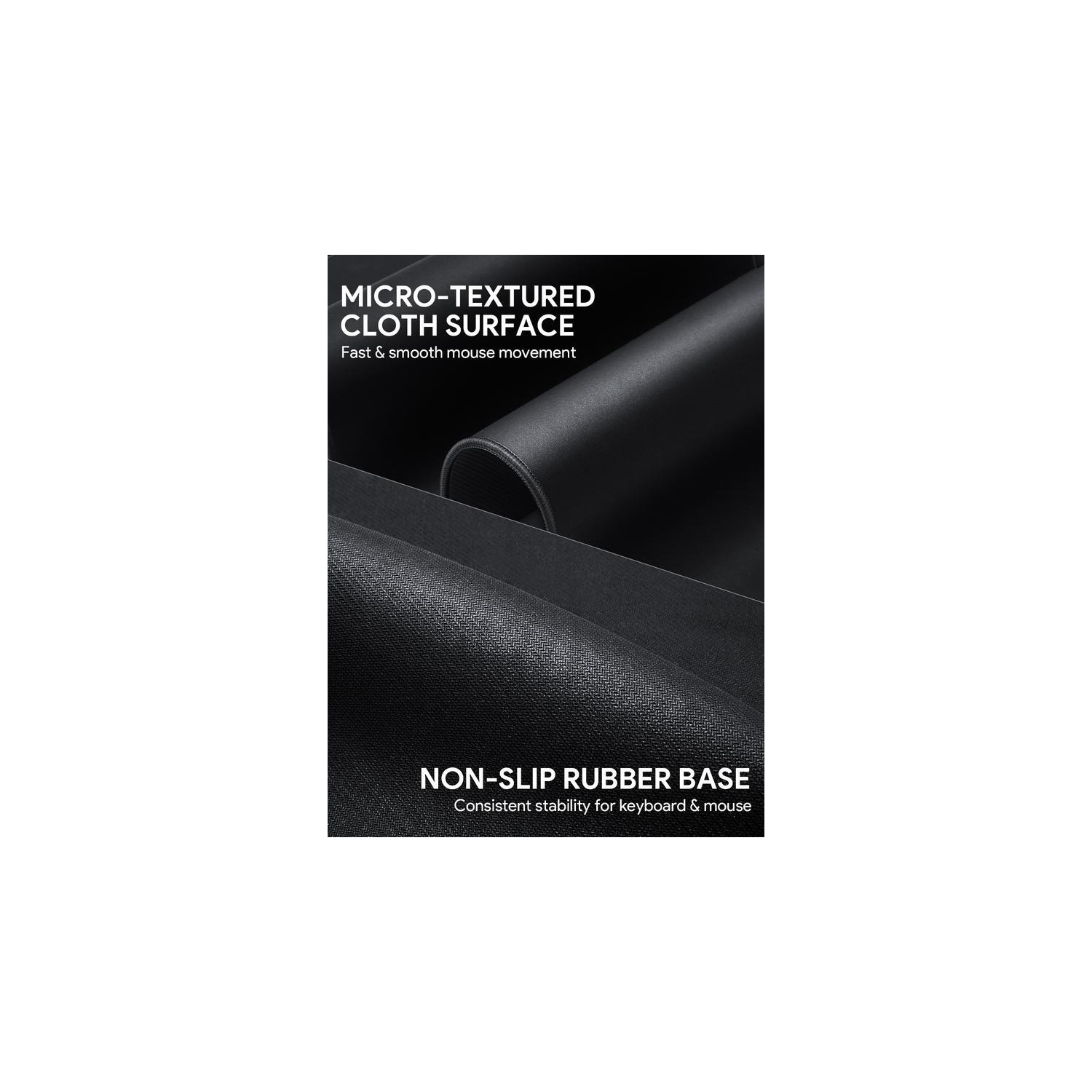 Tapis de souris de jeu de taille TTTG : 47.2 x 23.6 x 0,12 po