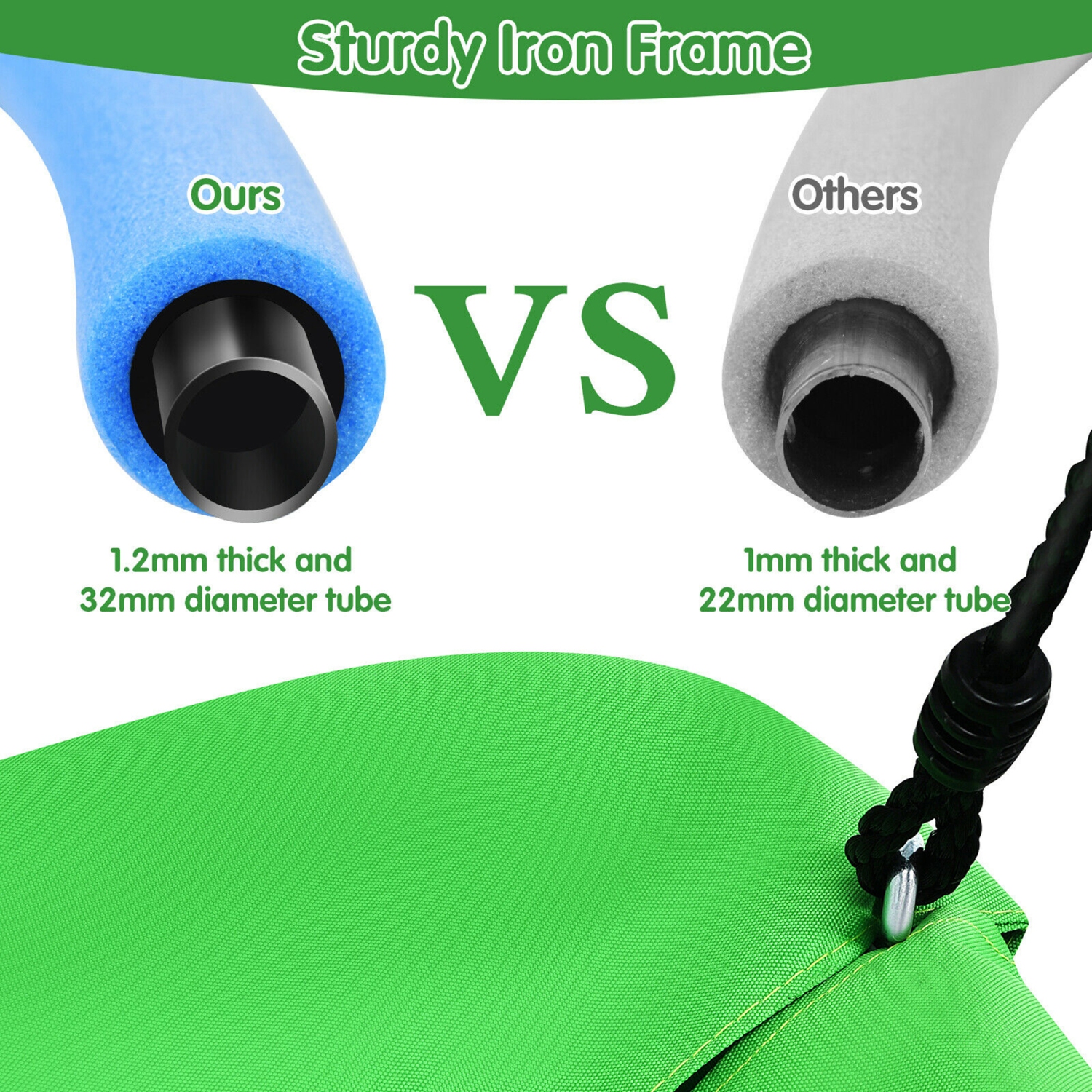 Gymax 700lb Giant 60'' Platform Tree Swing for Kids and Adults