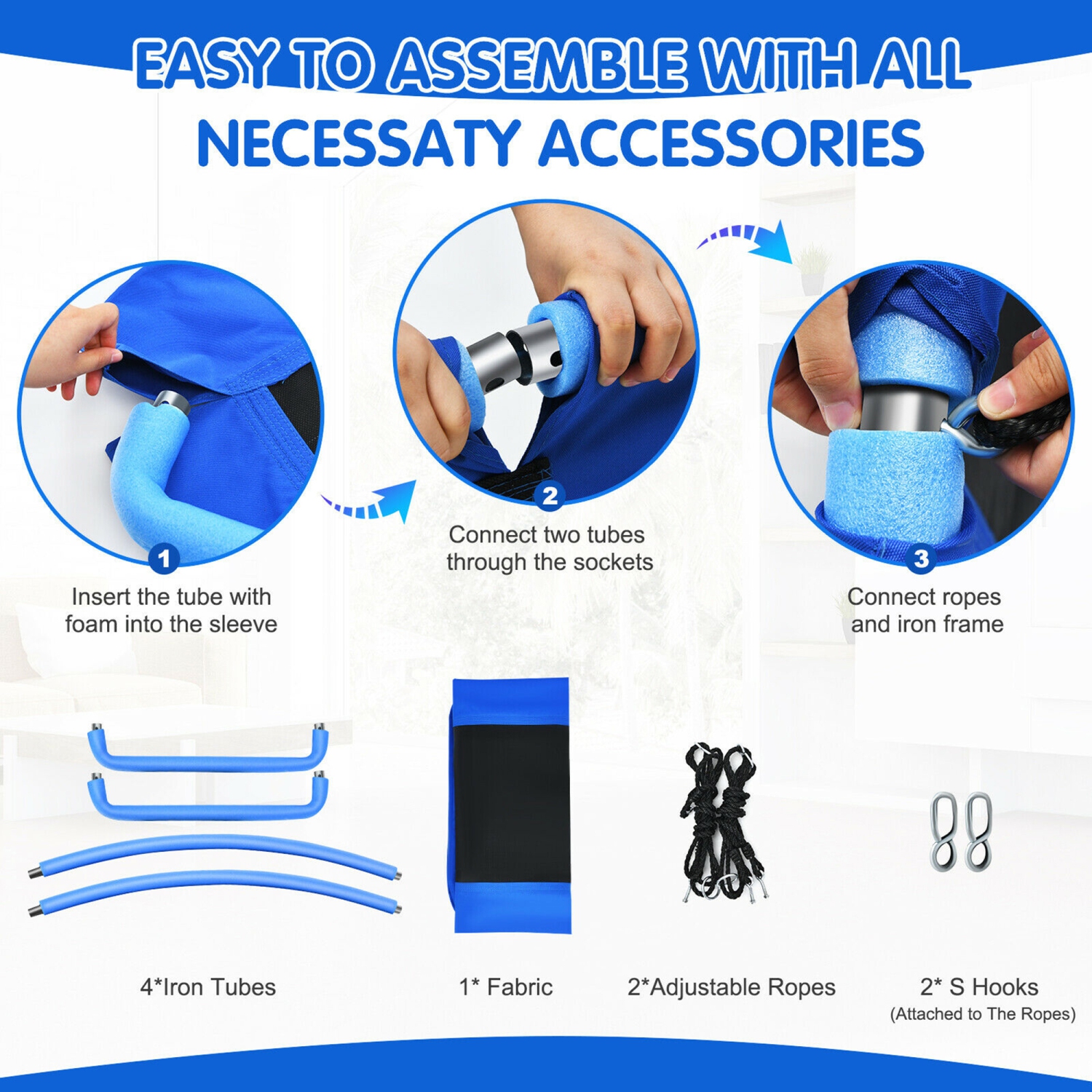 Gymax 700lb Giant 60'' Platform Tree Swing for Kids and Adults