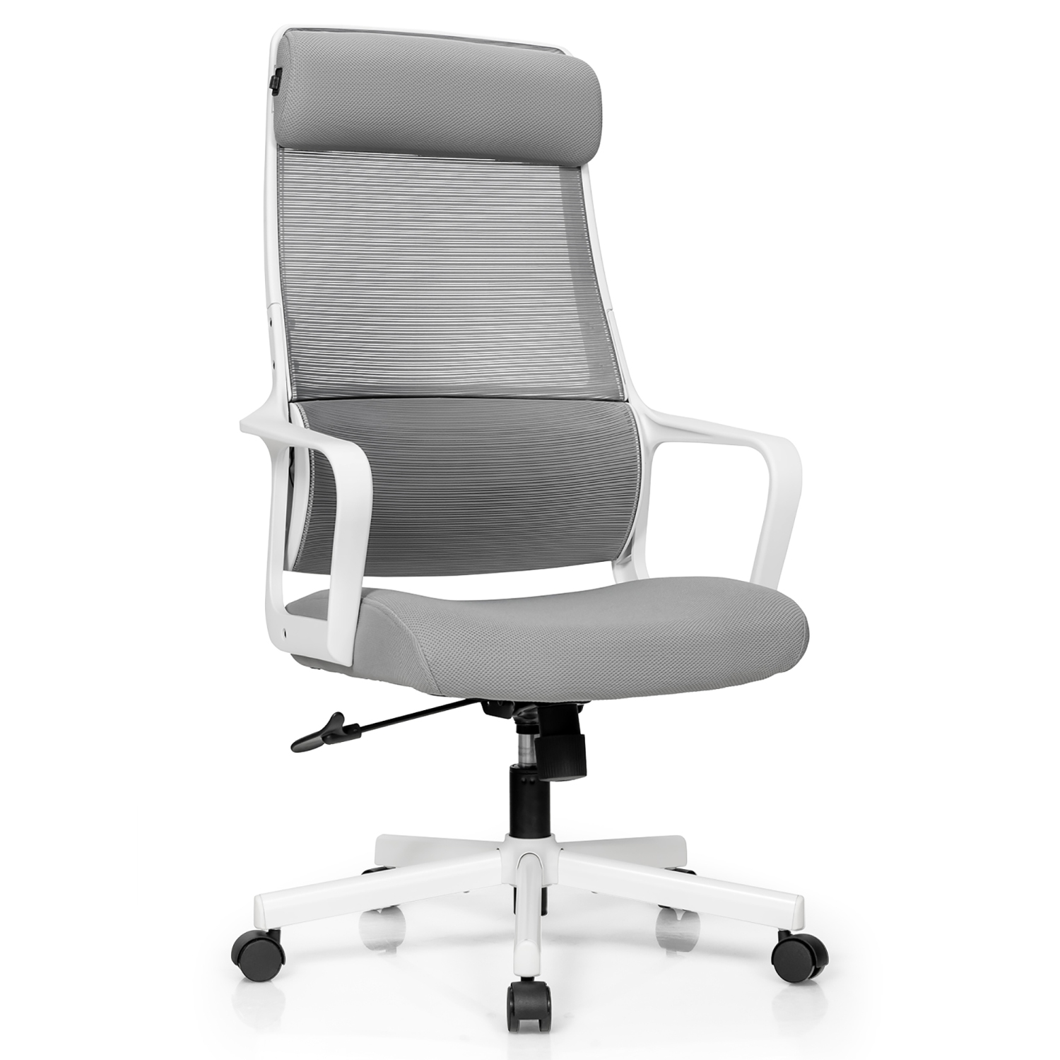 Costway Adjustable Mesh Office Task Chair Heating Lumbar Support Headrest