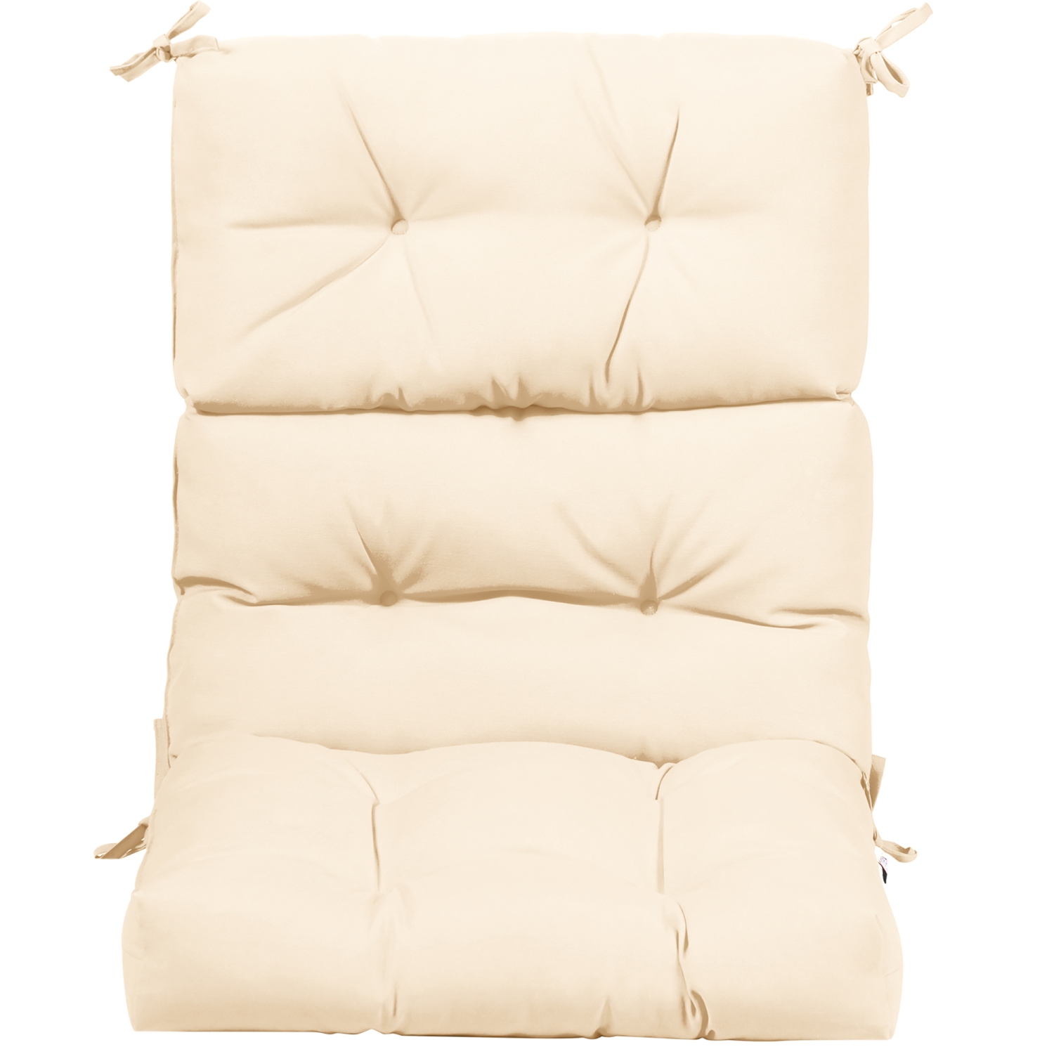 Costway 22" x44" Indoor Outdoor Back Chair Cushion Tufted Pillow Patio Seating Pad