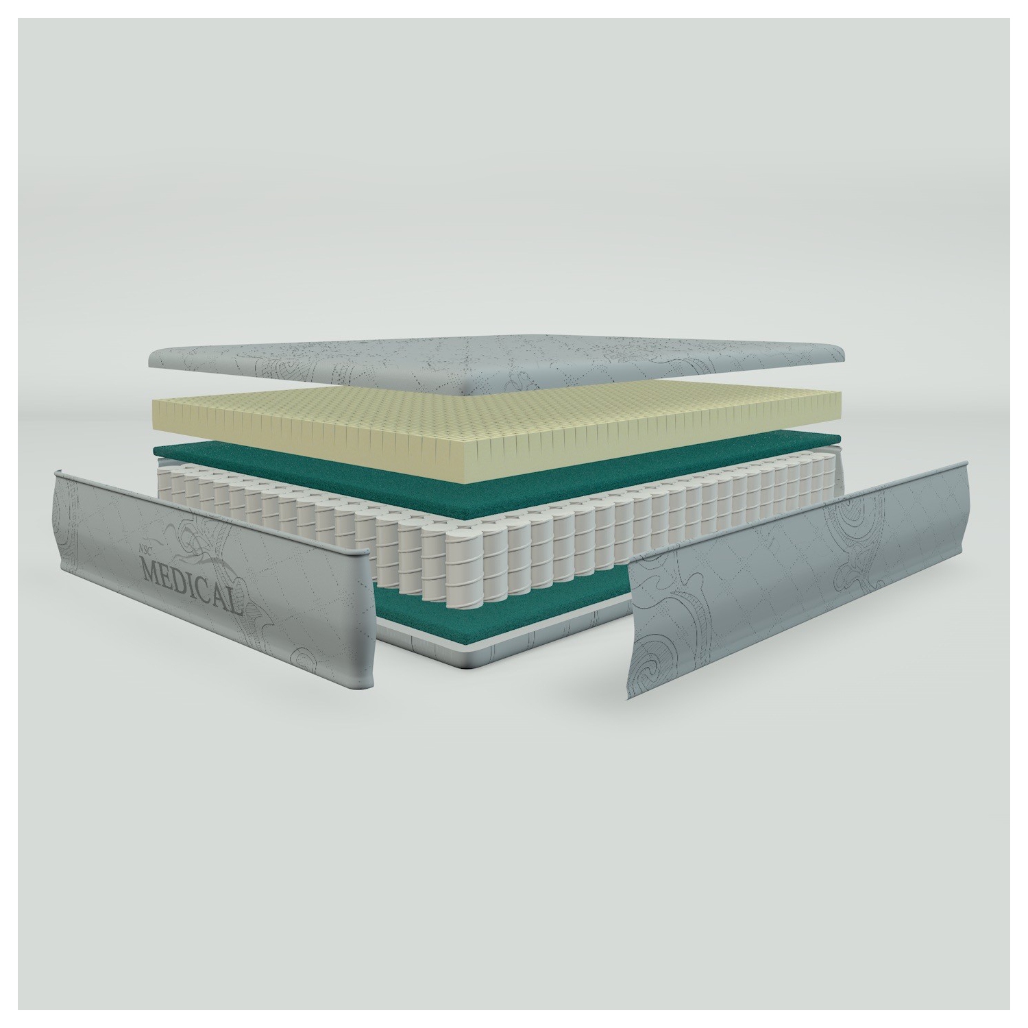 NSC Medical HAS - Hybrid Articulating System Queen Mattress