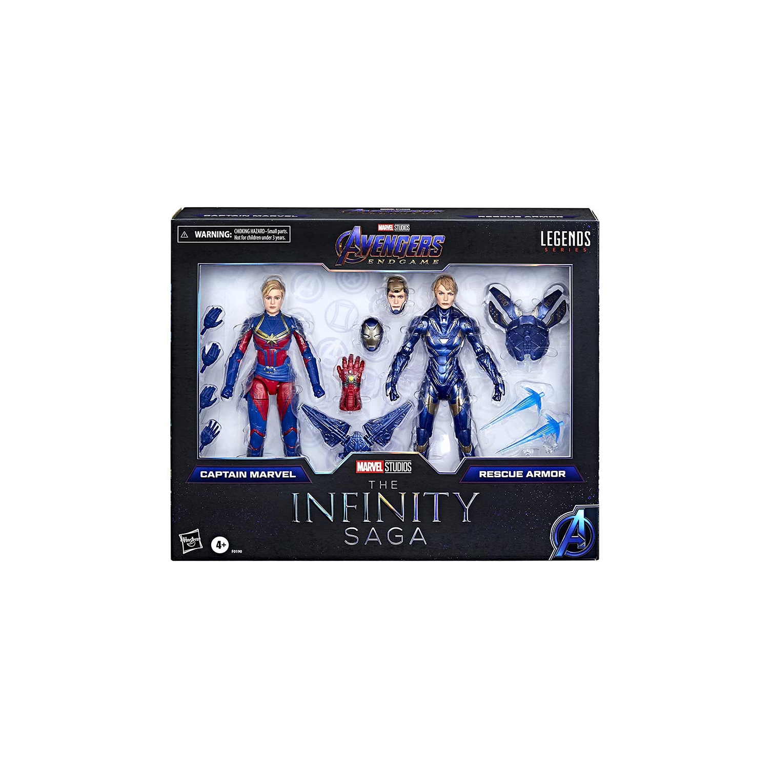 Marvel Legends The Infinity Saga 6 po figurine d’action Studios Series 2 Pack - Captain Marvel & Rescue Armor
