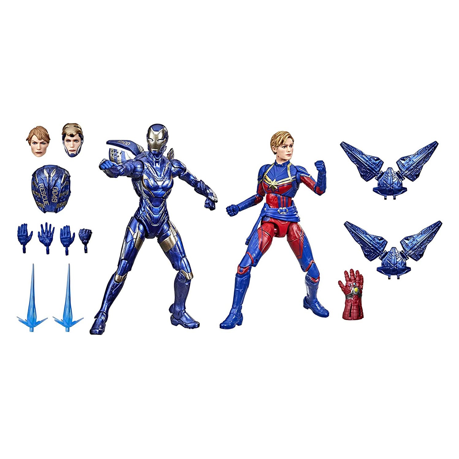 Marvel Legends The Infinity Saga 6 po figurine d’action Studios Series 2 Pack - Captain Marvel & Rescue Armor