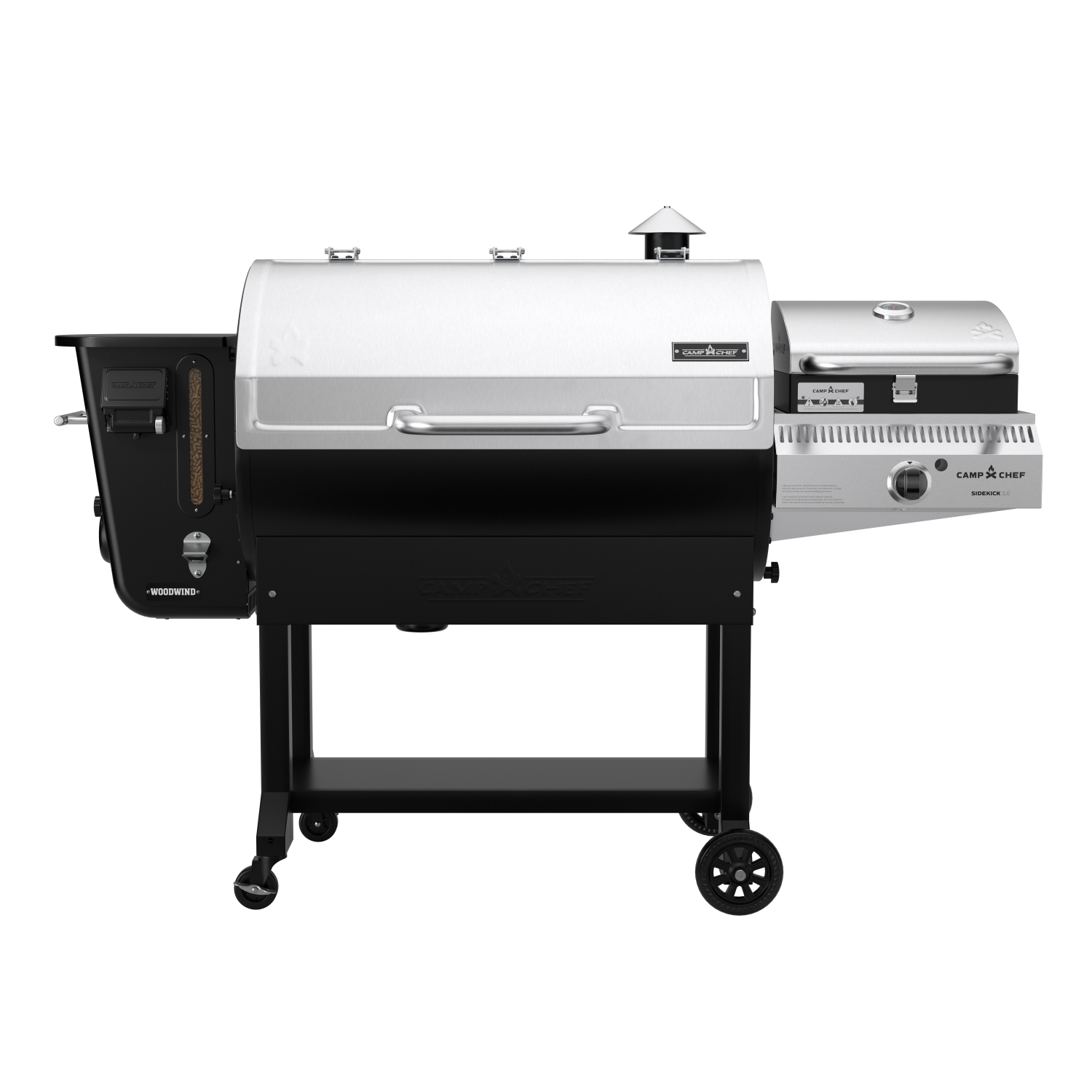 Camp Chef 36 in. WiFi Woodwind Pellet Grill & Smoker - WiFi & Bluetooth Connectivity, PID controller, Stainless Steel, Total Surface Area: 1236 sq. in