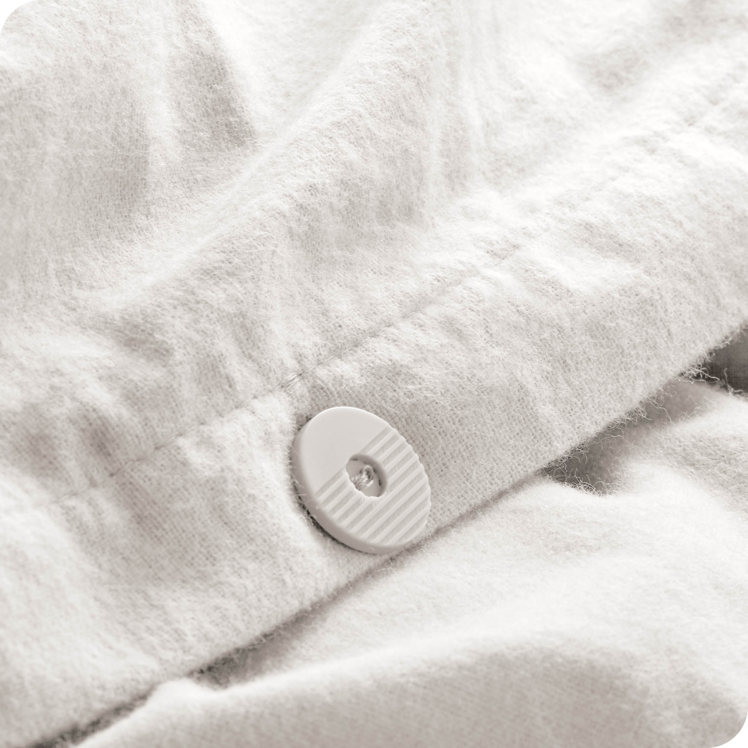 ENS. Housse de couette et couvre-oreiller en flanelle Bare Home - 100 % coton, velours doux, lourd, double, flanelle brossé