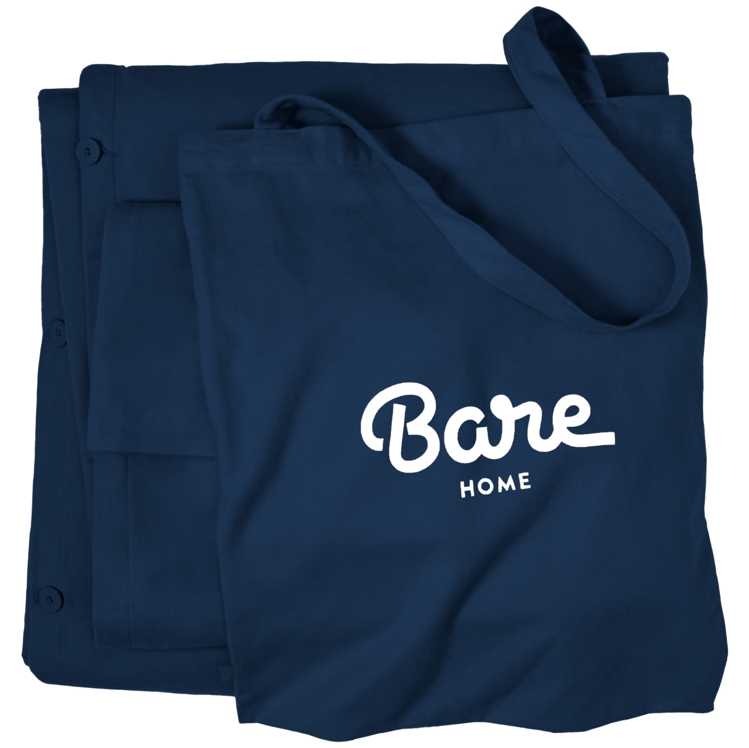 ENS. Housse de couette et couvre-oreiller en flanelle Bare Home - 100 % coton, velours doux, lourd, double, flanelle brossée