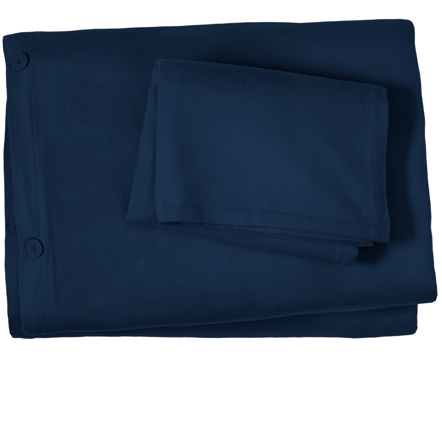 ENS. Housse de couette et couvre-oreiller en flanelle Bare Home - 100 % coton, velours doux, lourd, double, flanelle brossée