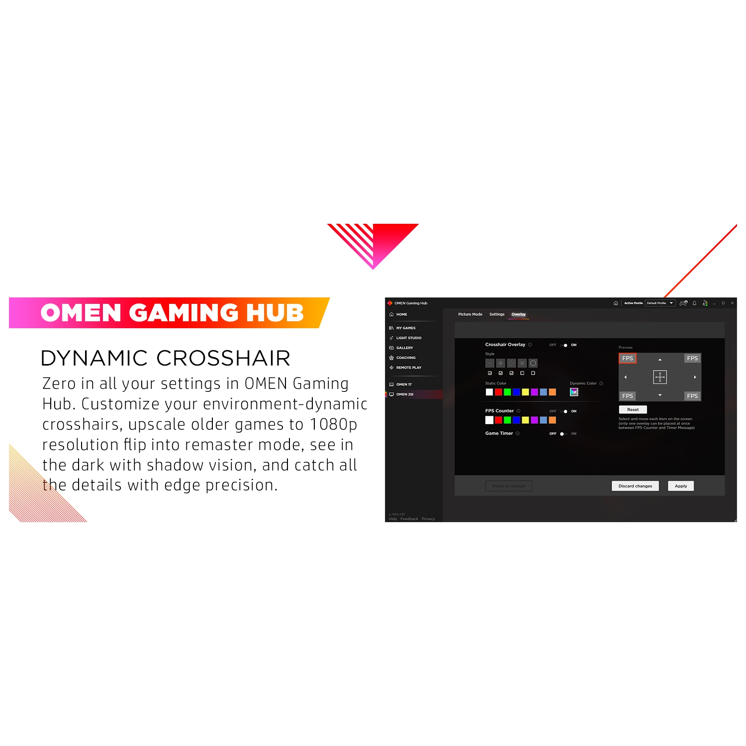 HP OMEN 25i Gaming FHD Monitor