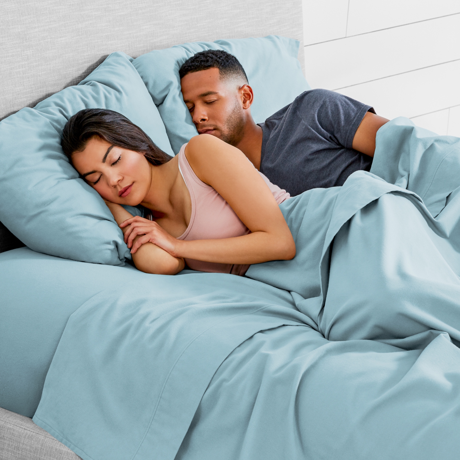 Taies d’oreiller standard en flanelle de 2 à 100 % de coton - tissu épais velouté et doux - flanelle brossé double