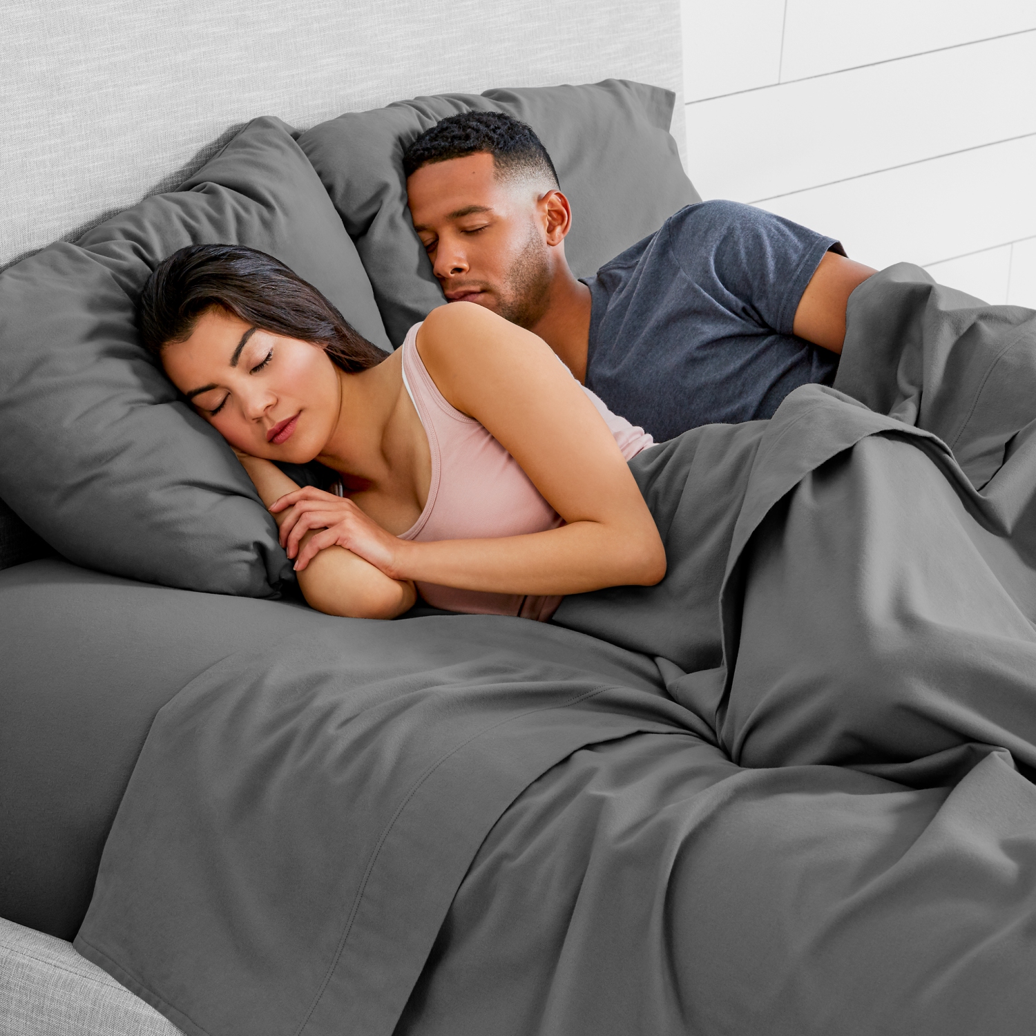 Bare Home Standard Flannel Pillowcase Set of 2 - 100% Cotton - Velvety Soft Heavyweight - Double Brushed Flannel