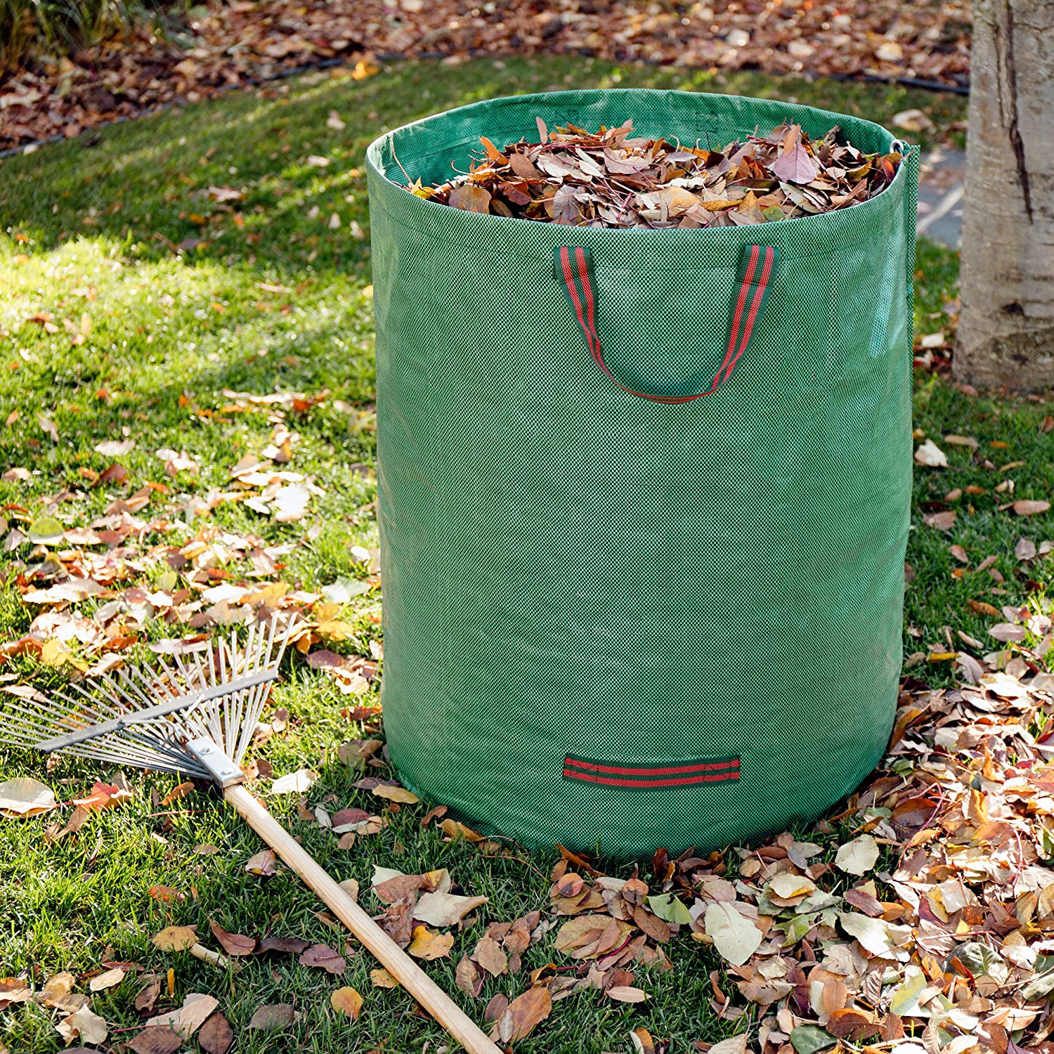 3Pack Reusable Garden Waste Bags 72 Gallon Yard Leaf Lawn Trash