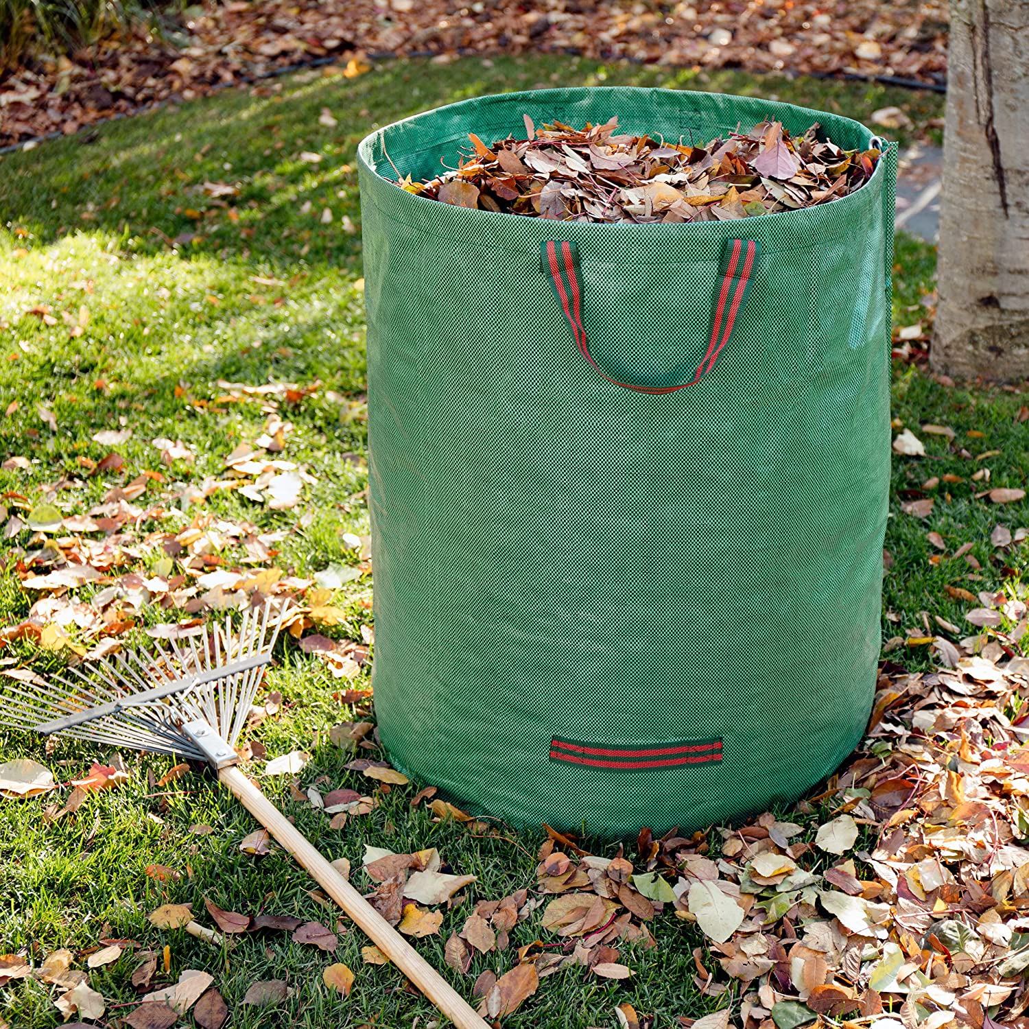 Garden Yard Waste Bags Sacks, Reuseable Gardening Lawn Leaf Bag Garden Tote  Debris Container 