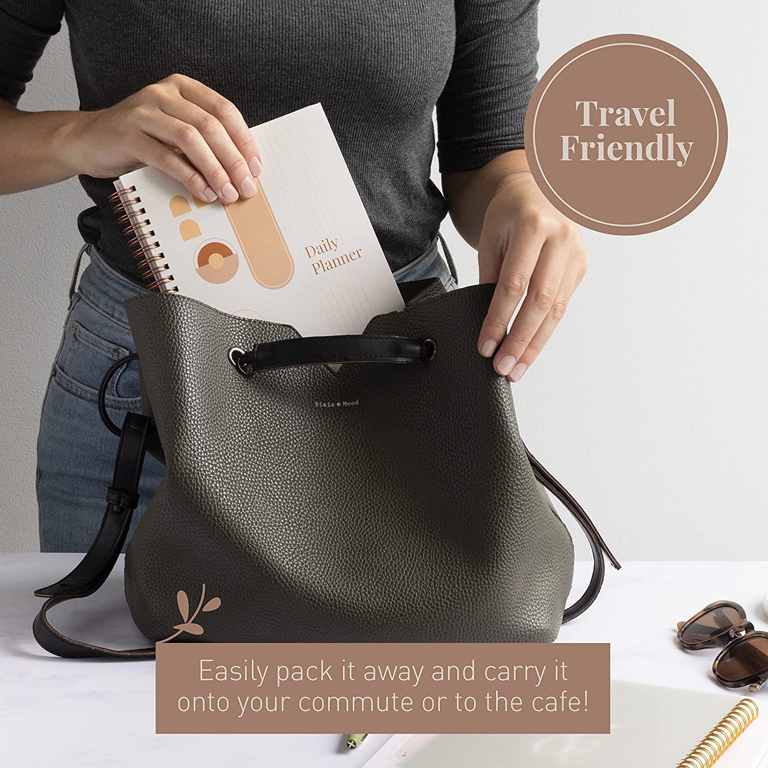 Rileys To Do List Spiral Notebook, Undated Daily Planner - 8 x 6 - Inches, Task Checklist Planner Time Management, Notebook The Perfect Journal And