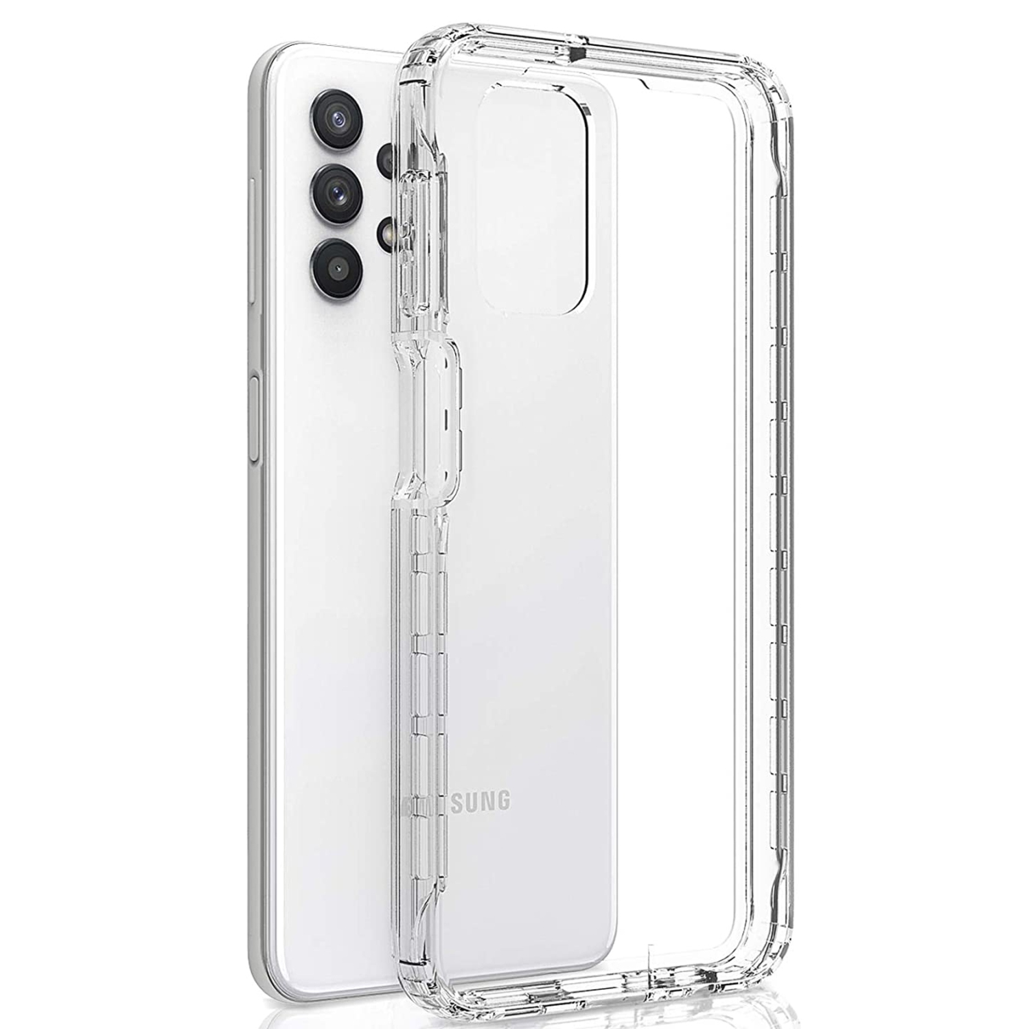 Exian Case for Galaxy A32 5G TPU Transparent Clear