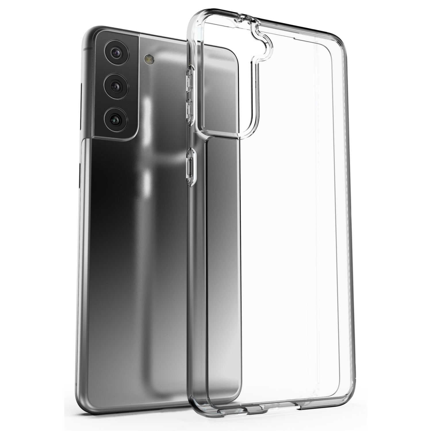 Exian Case for Galaxy S21 Plus 5G TPU Transparent Clear