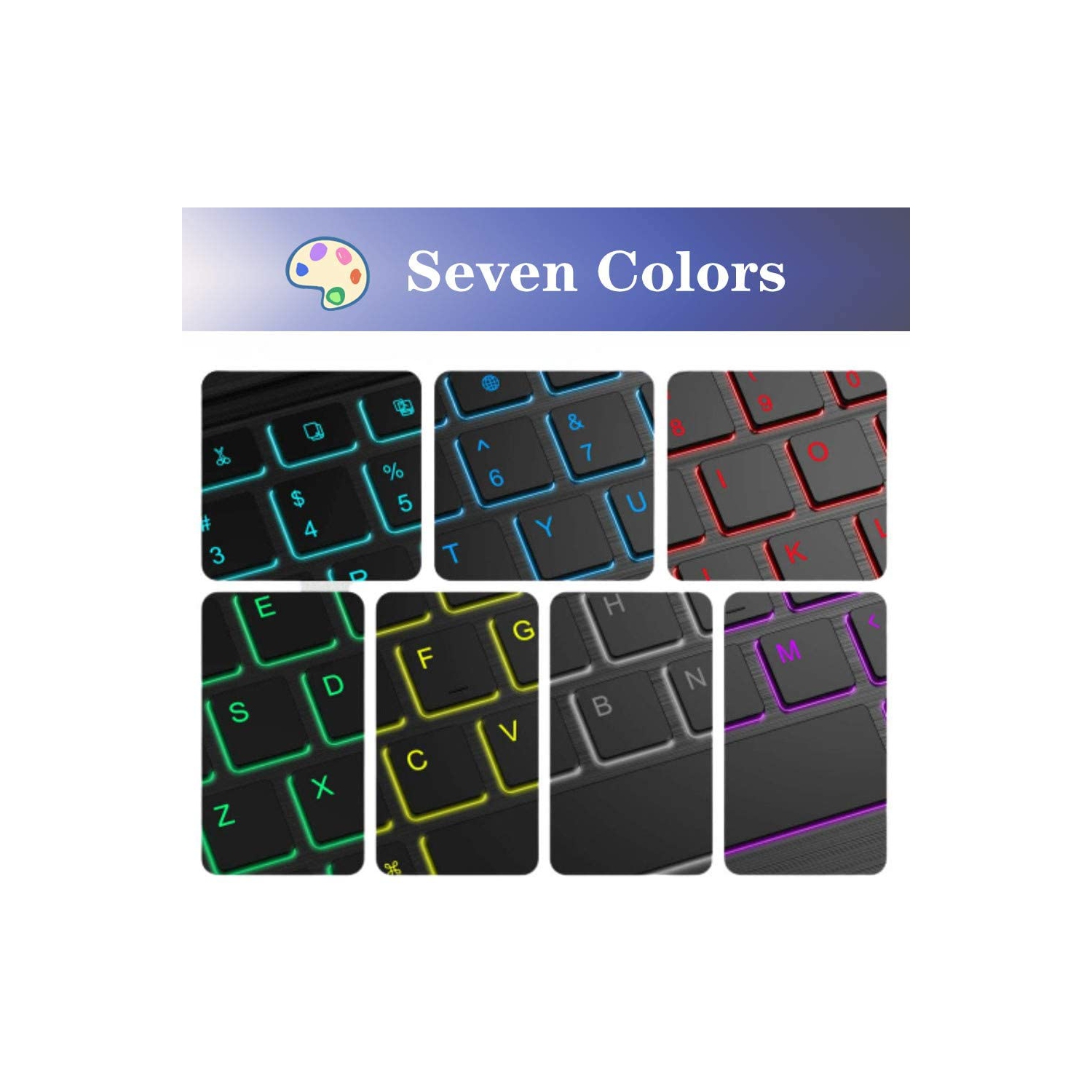 Keyboard Case for Samsung Galaxy Tab S6 Lite,Detachable Bluetooth Keyboard Case,Backlit Keyboard Compatiable