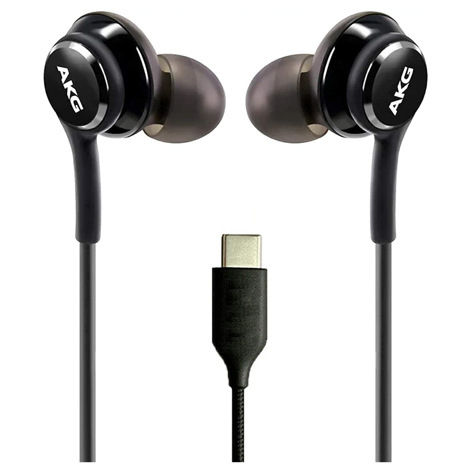 Samsung -USB AKG Earbuds - Type-c Earphones - Wired In-ear Headphones - SAMSUNG ORIGINAL - S10, S10 Plus, Note 9, Note 10 Plus - Black