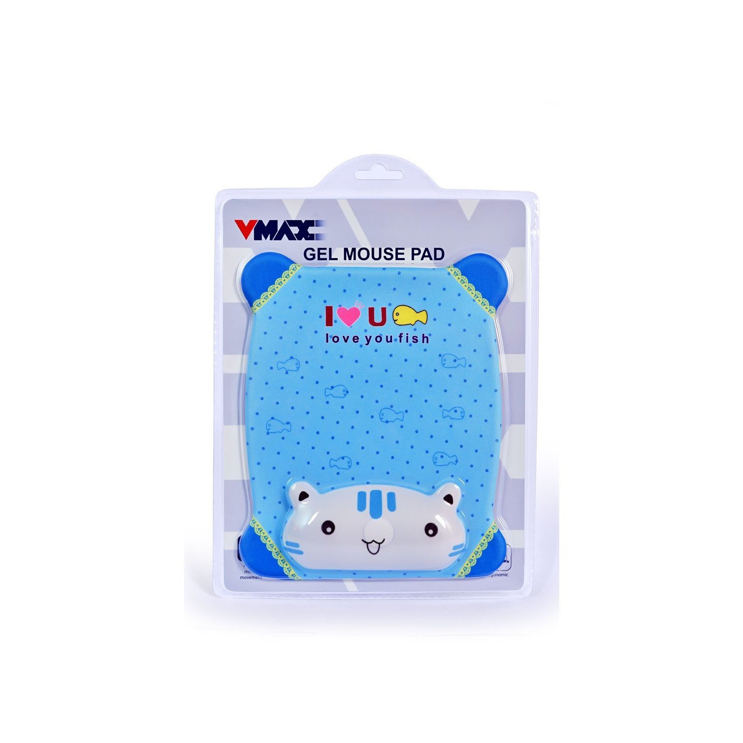 Gel Mouse Pad Made From Nylon Textile VMP-103, Blue