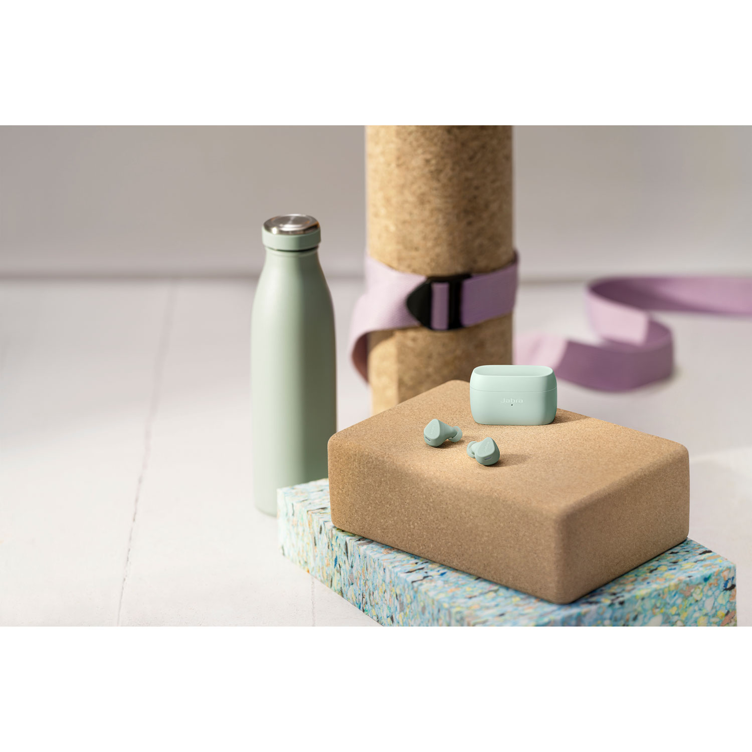 Écouteurs boutons 100 % sans fil à suppression du bruit Elite 4 Active de Jabra - Menthe