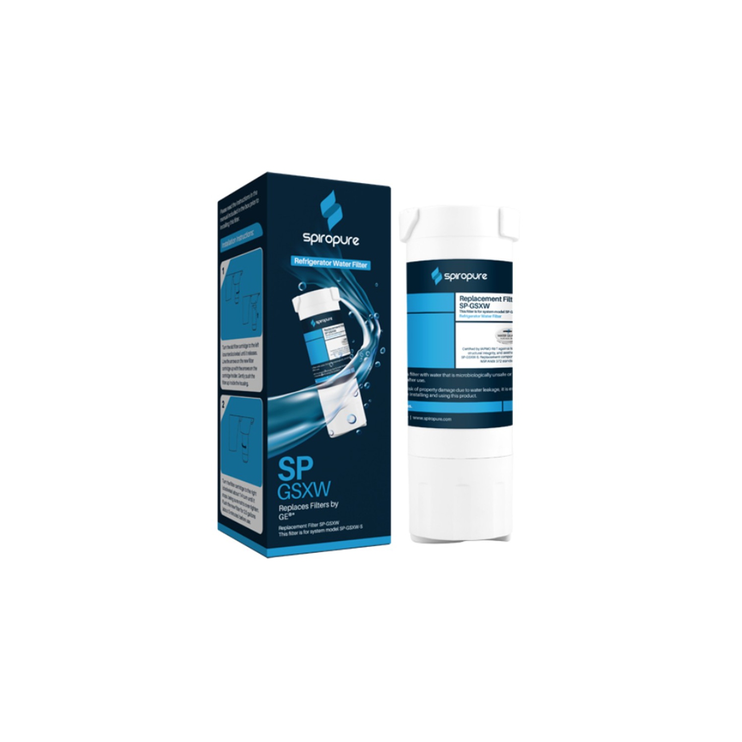 SP-GSXW remplacement pour filtre à eau de réfrigérateur XWF de GE