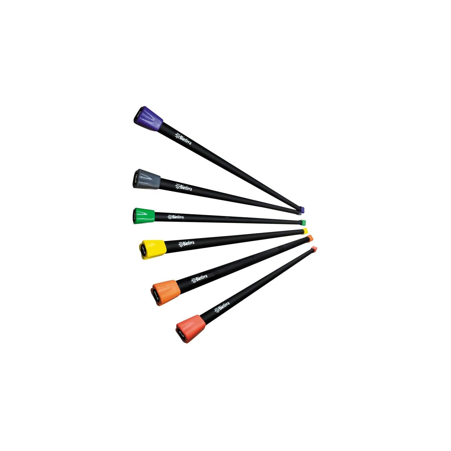 Set of assorted Body Bars -The bar is a solid cast iron bar that is encased in a foam for safety.