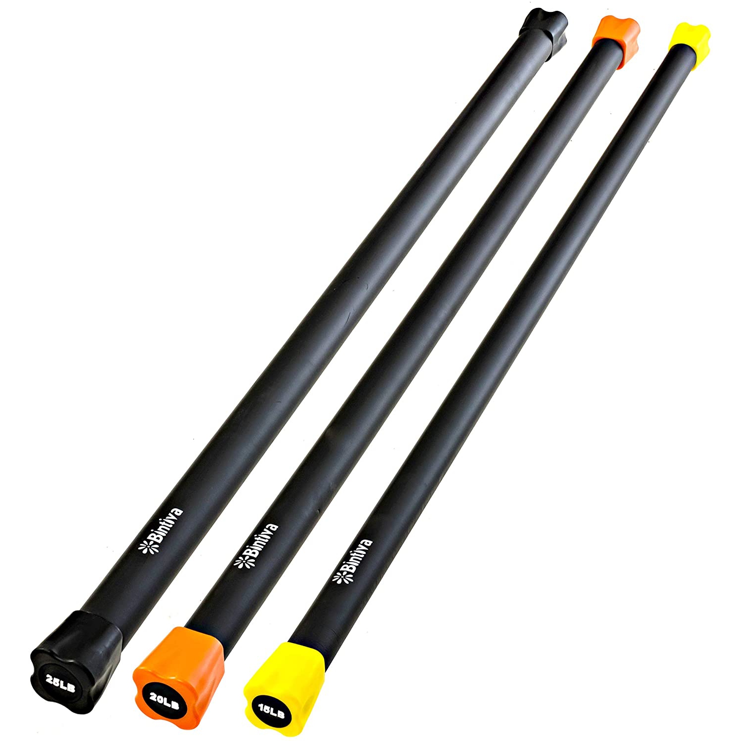 15,20,25Lbs - Body Bar-The bar is a solid cast iron bar that is encased in a foam for safety.