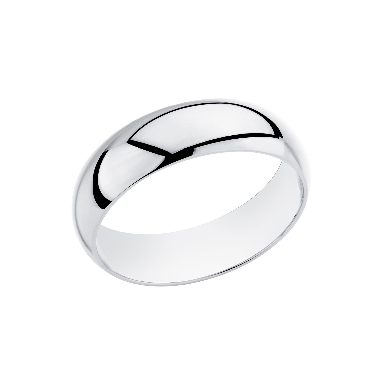 Mens Sterling Silver 8mm Comfort Fit Wedding Band Ring