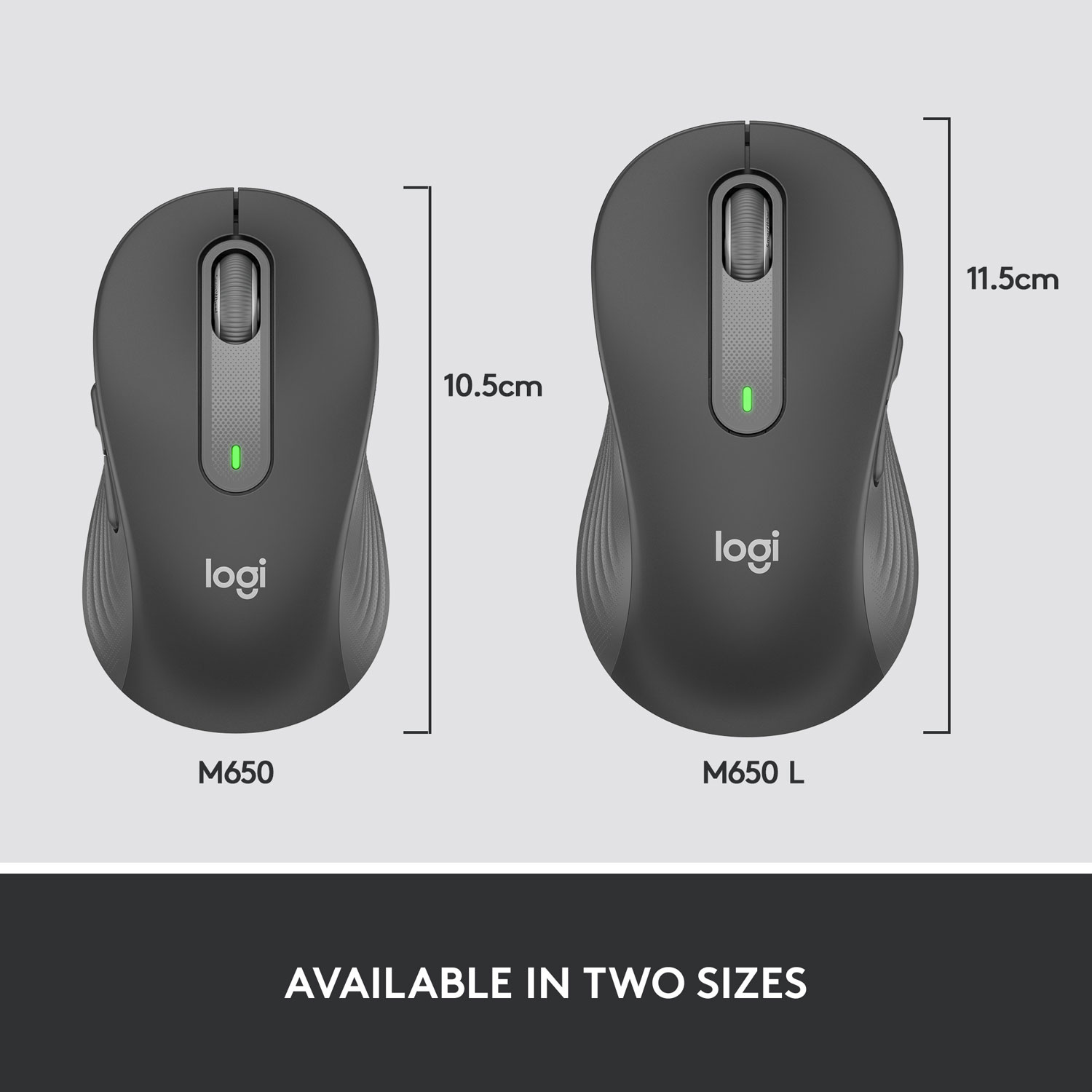 Souris optique sans fil Signature M650 de Logitech - Graphite