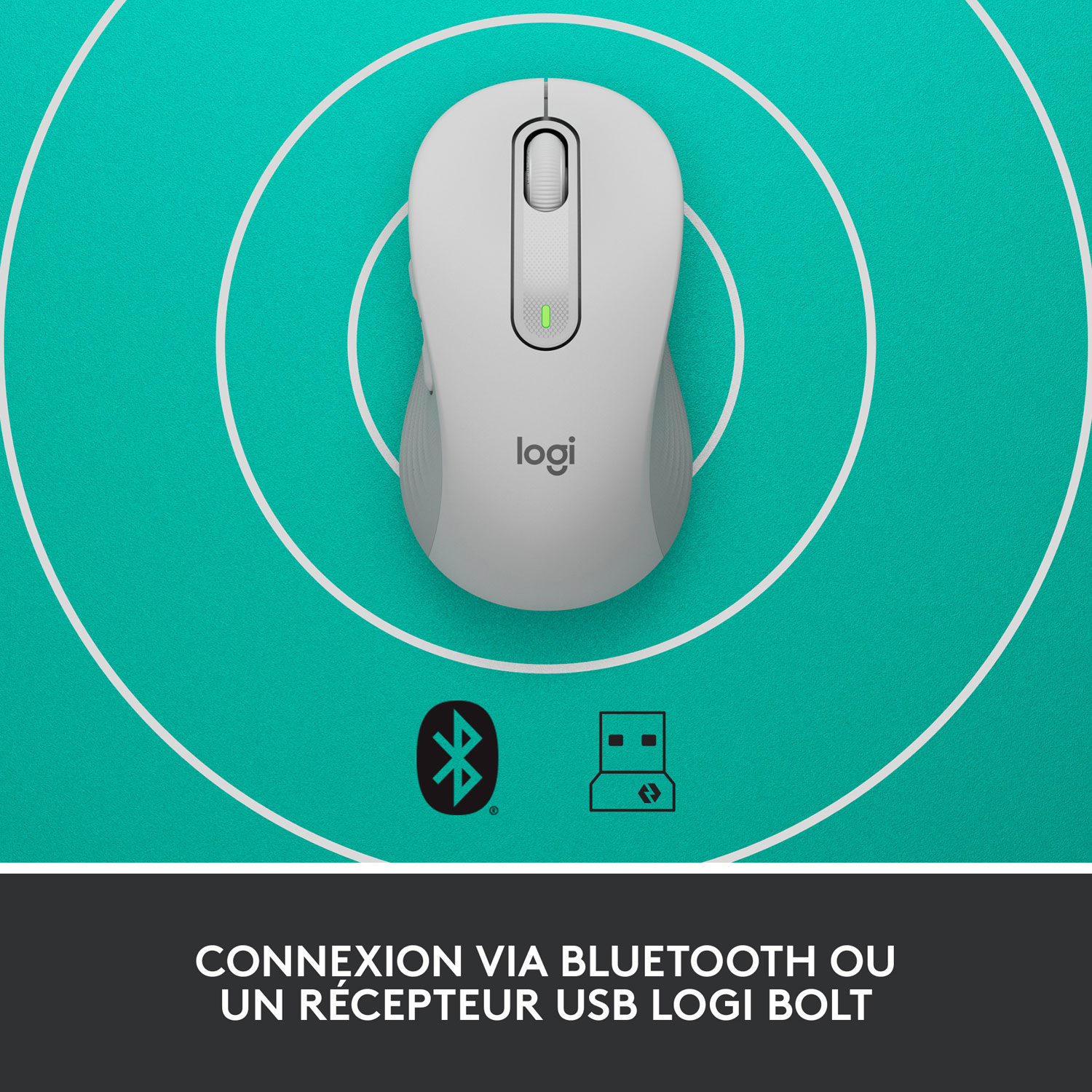 Logitech Signature M650 Wireless Optical Mouse - Off-White