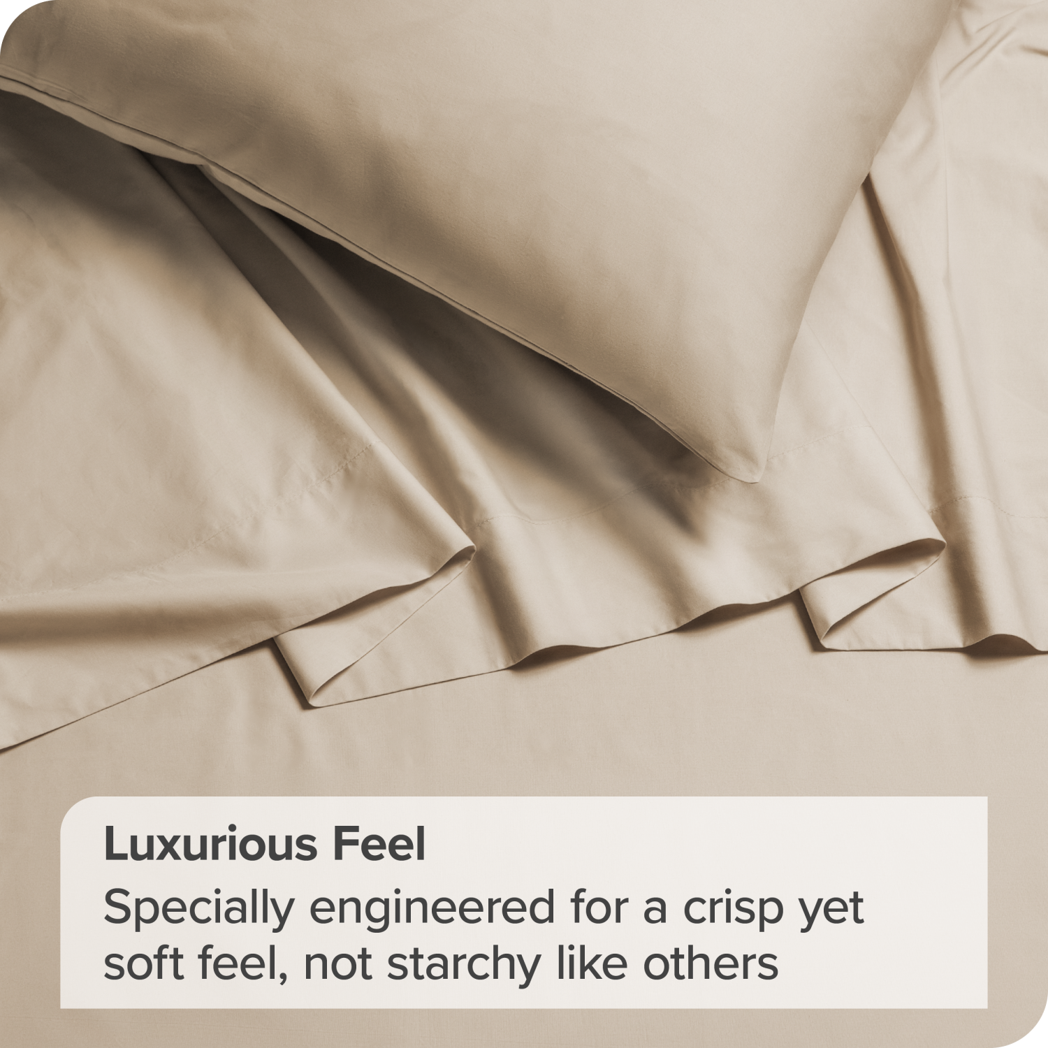 Bare Home 100% Organic Cotton Sheet Set - Crisp Percale Weave - Lightweight & Breathable