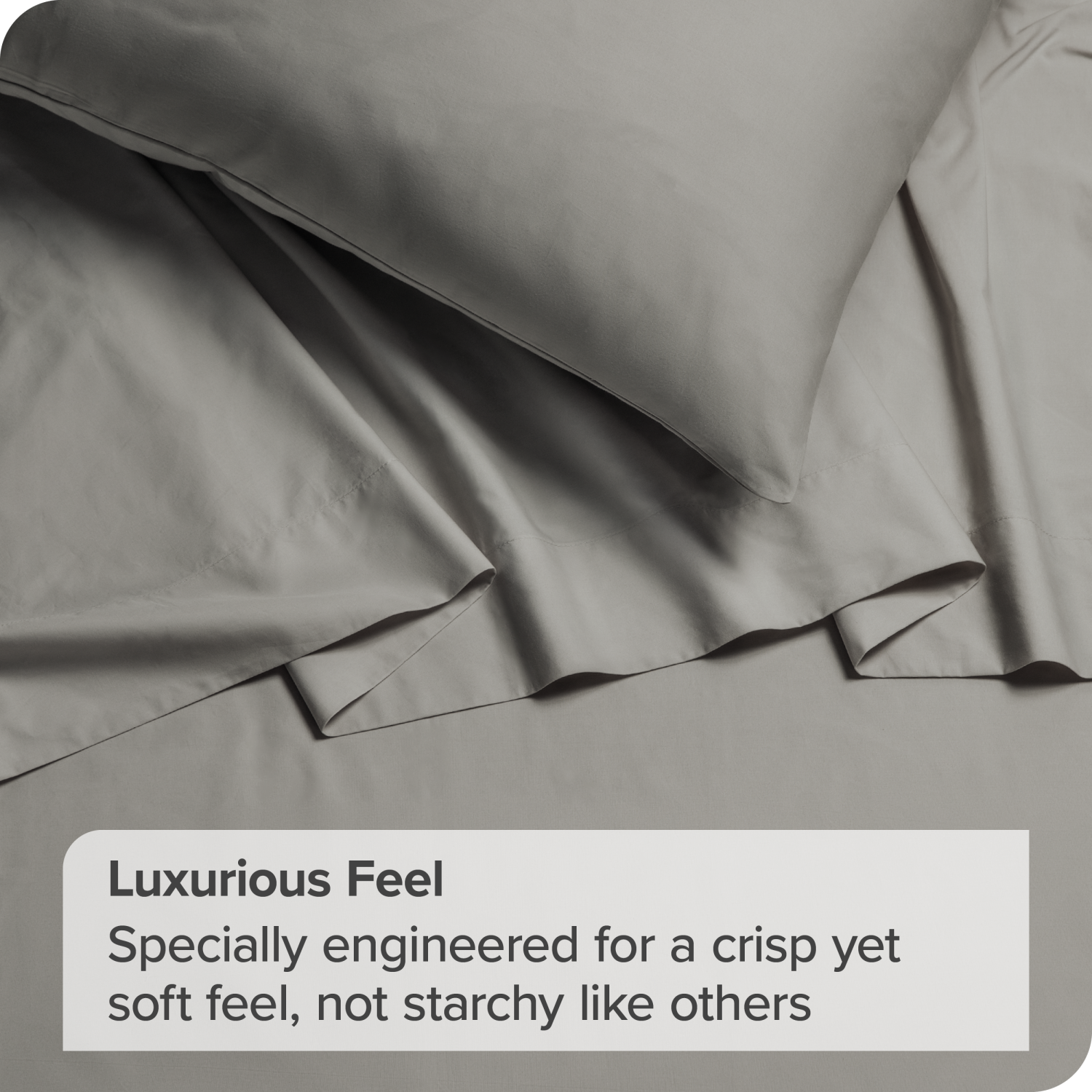 Bare Home 100% Organic Cotton Sheet Set - Crisp Percale Weave - Lightweight & Breathable