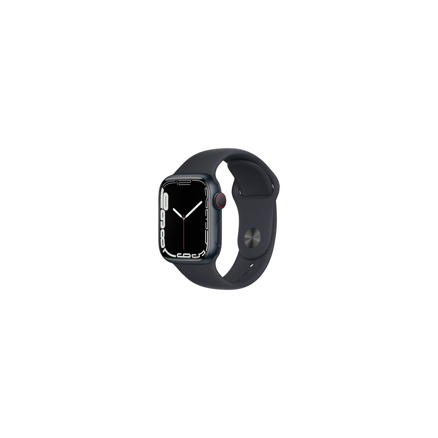 Open Box - Apple Watch Series 7 (GPS + Cellular) 41mm Midnight Aluminum Case with Midnight Sport Band