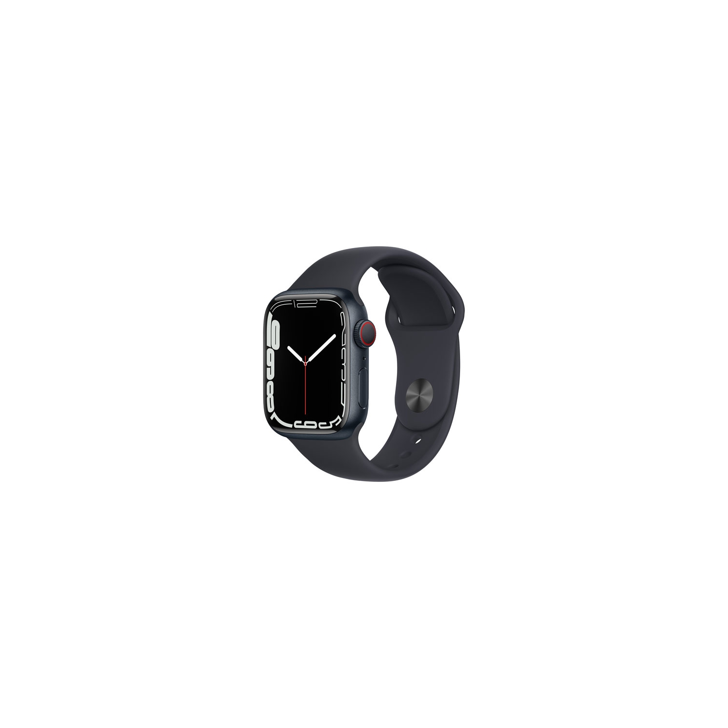 Refurbished (Good) - Apple Watch Series 7 (GPS + Cellular) 41mm Midnight Aluminum Case with Midnight Sport Band