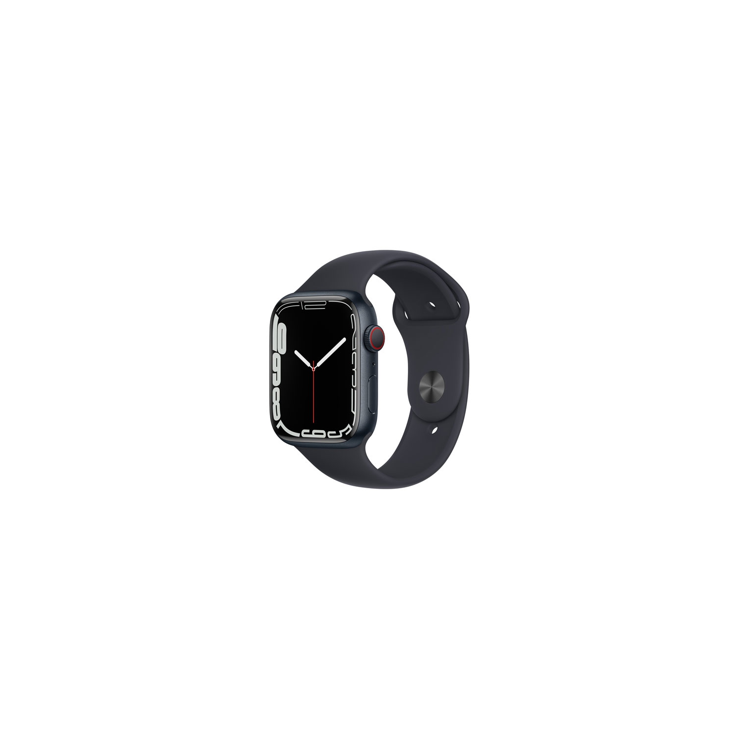 Refurbished (Good) - Apple Watch Series 7 (GPS + Cellular) 45mm Midnight Aluminum Case with Midnight Sport Band