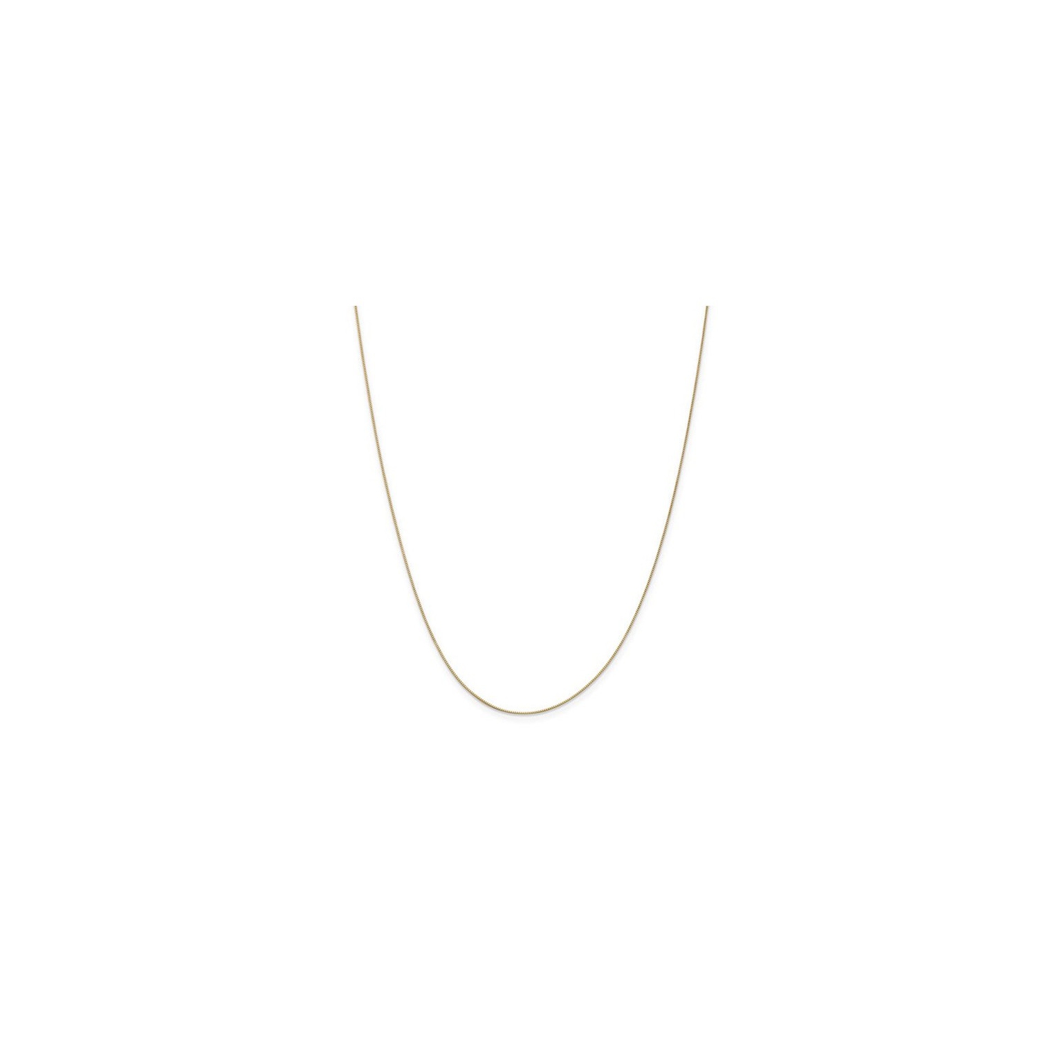14K Yellow Gold Box Chain Necklace 20 Inches