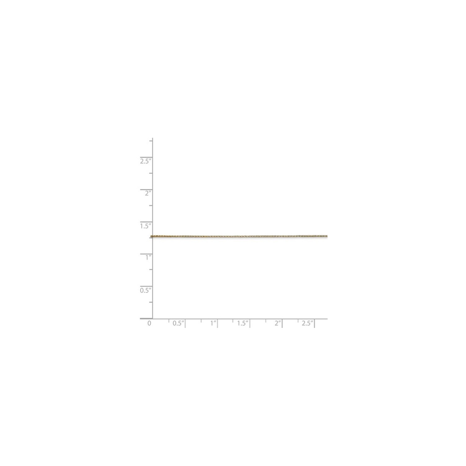 14K Yellow Gold Box Chain Necklace 20 Inches