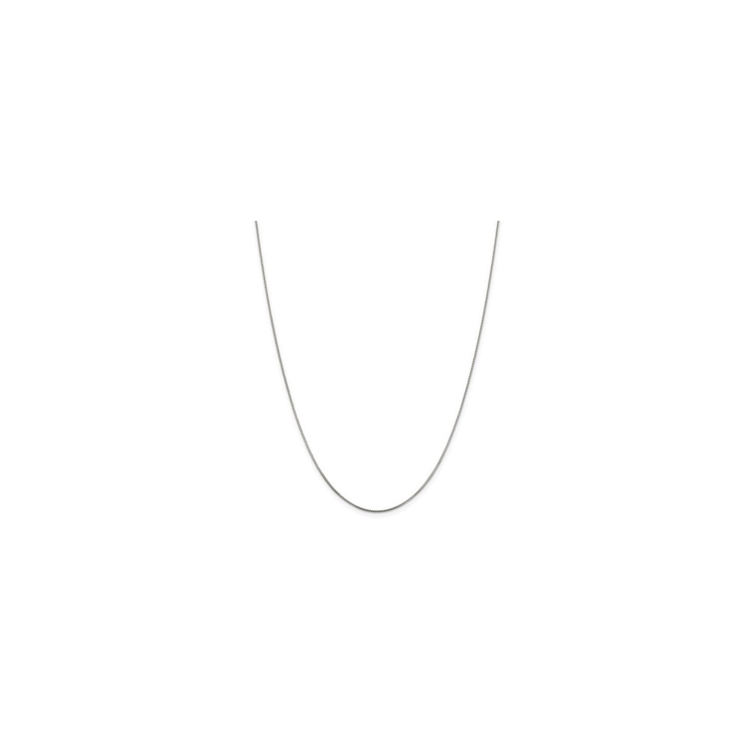 Box Chain Necklace in Sterling Silver 18 Inches