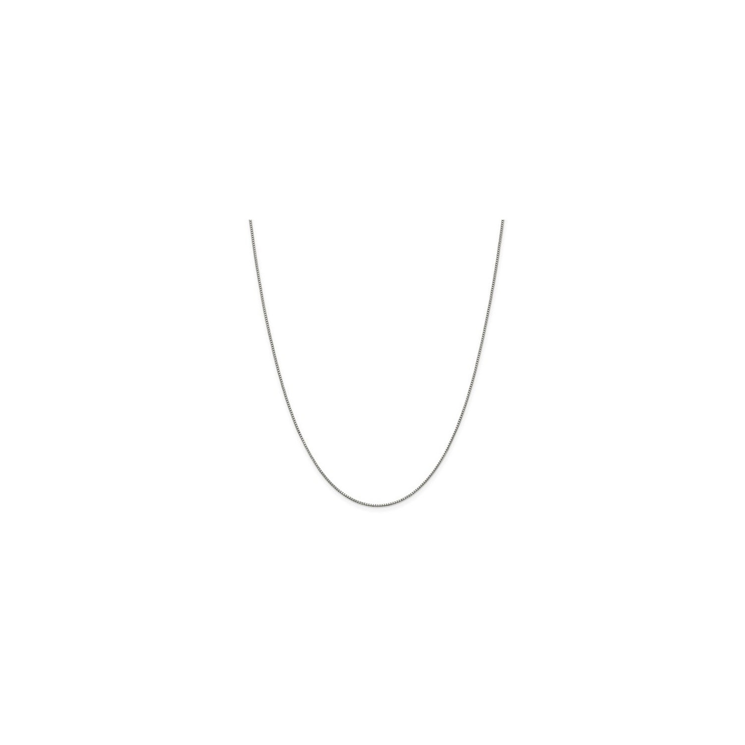 Sterling Silver Box Chain Necklace 24 Inches