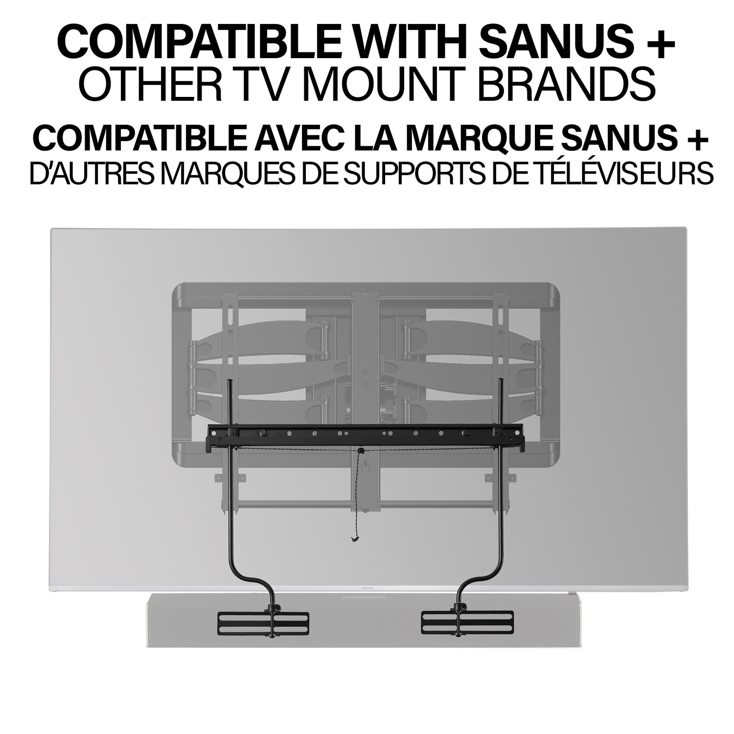 Support universel pour barre de son de Sanus - Noir