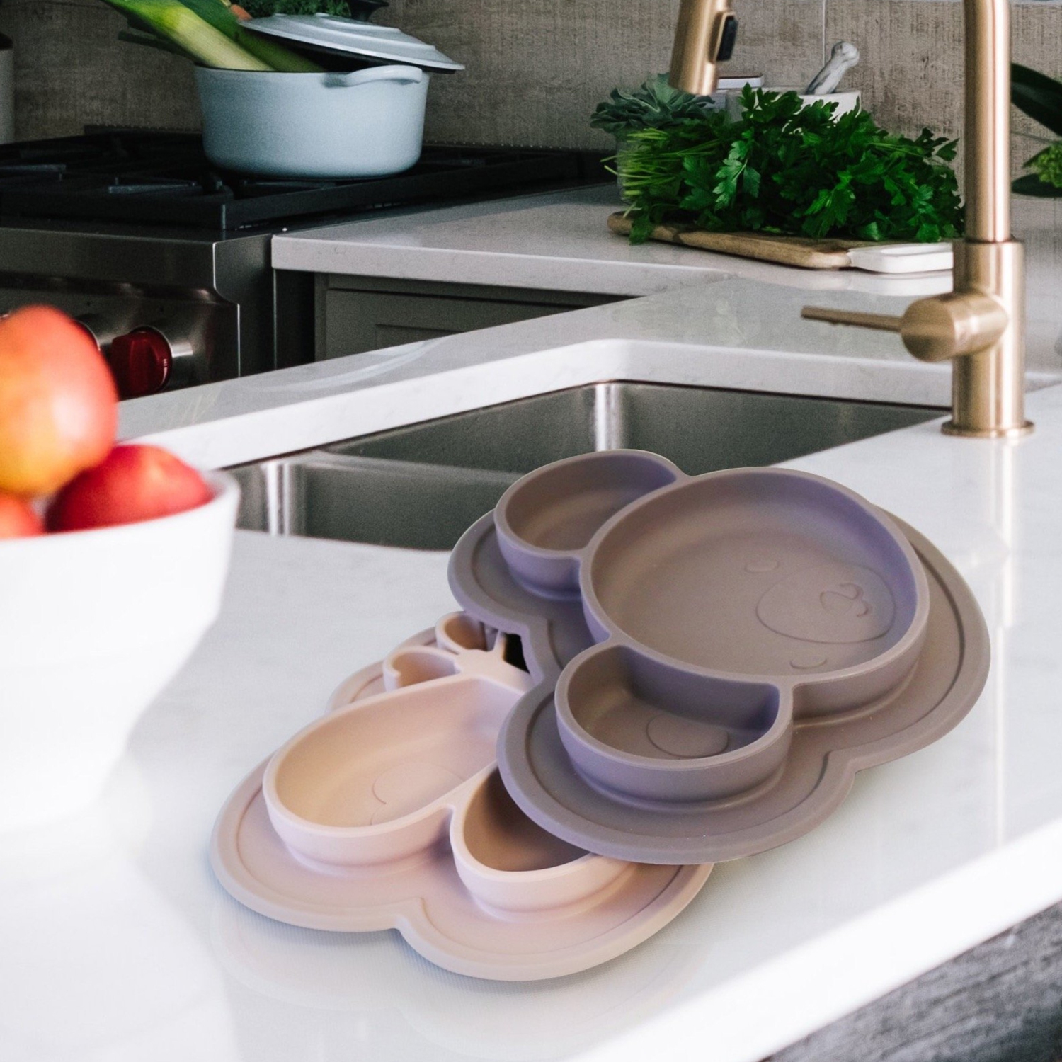 Kushies SiliPlate Silicone Plate - Sparrow