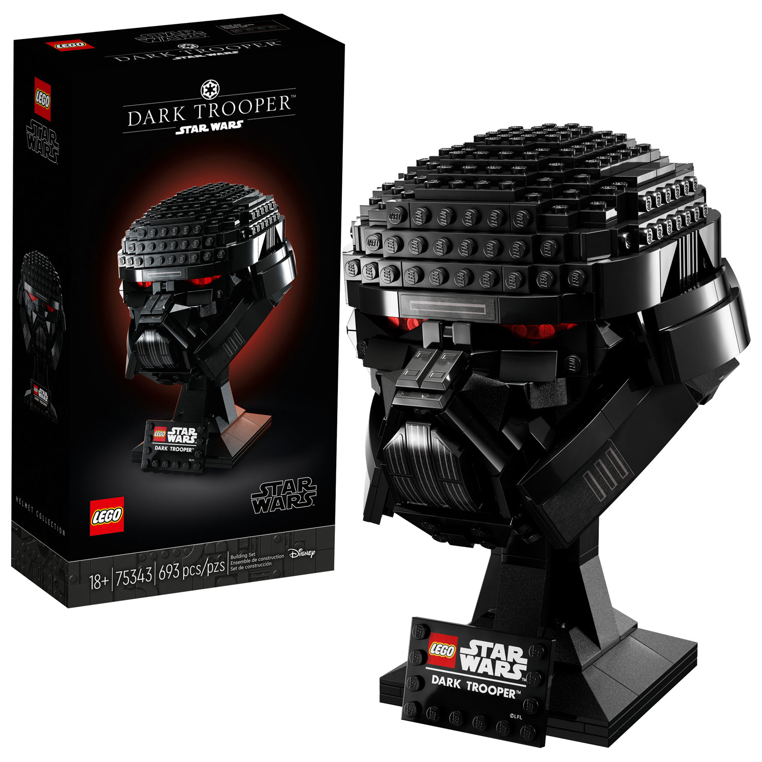 LEGO Star Wars: Dark Trooper Helmet - 693 Pieces (75343)