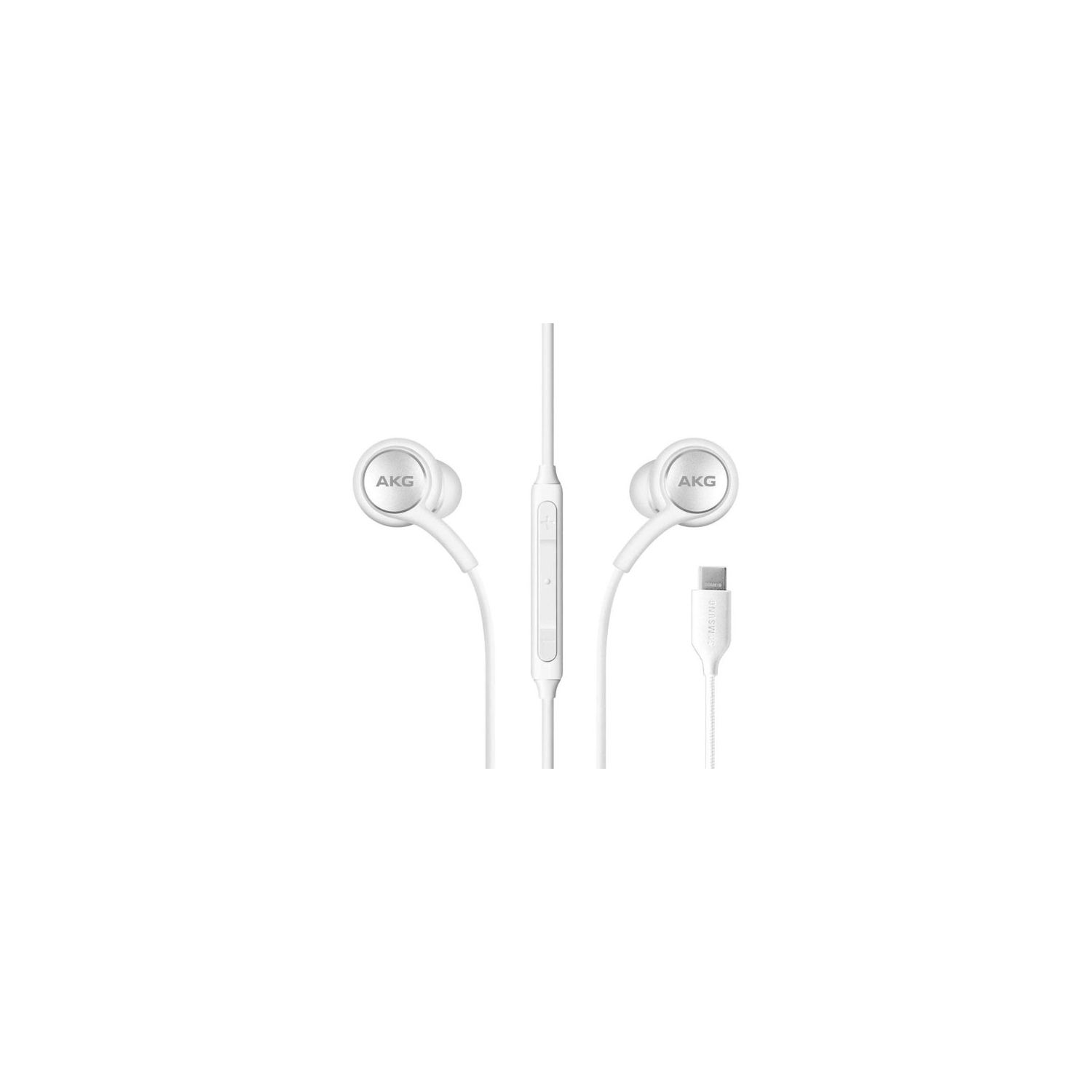 AKG Handsfree with Type C Connector| White| Samsung OEM| Compatible with Note 10, plus| Note 20, ultra| S20,plus, Ultra| S21, plus, Ultra