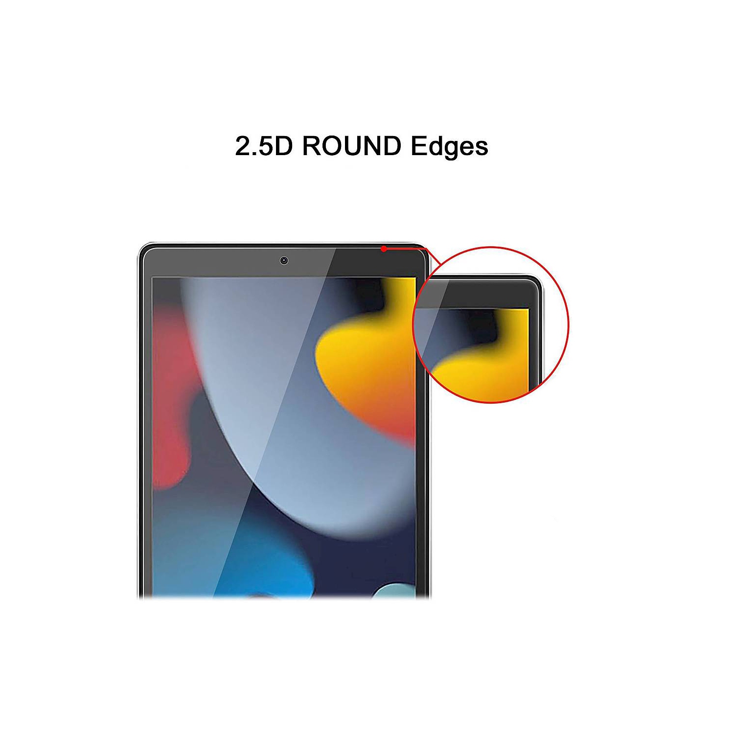 XCRS Apple iPad 10.2” 9th Gen / 8th Gen / iPad 10.2” 7th Gen iPad 7 8 9 Generation Tempered Glass LCD Screen Protector Anti Scratch Film, Bubble Free